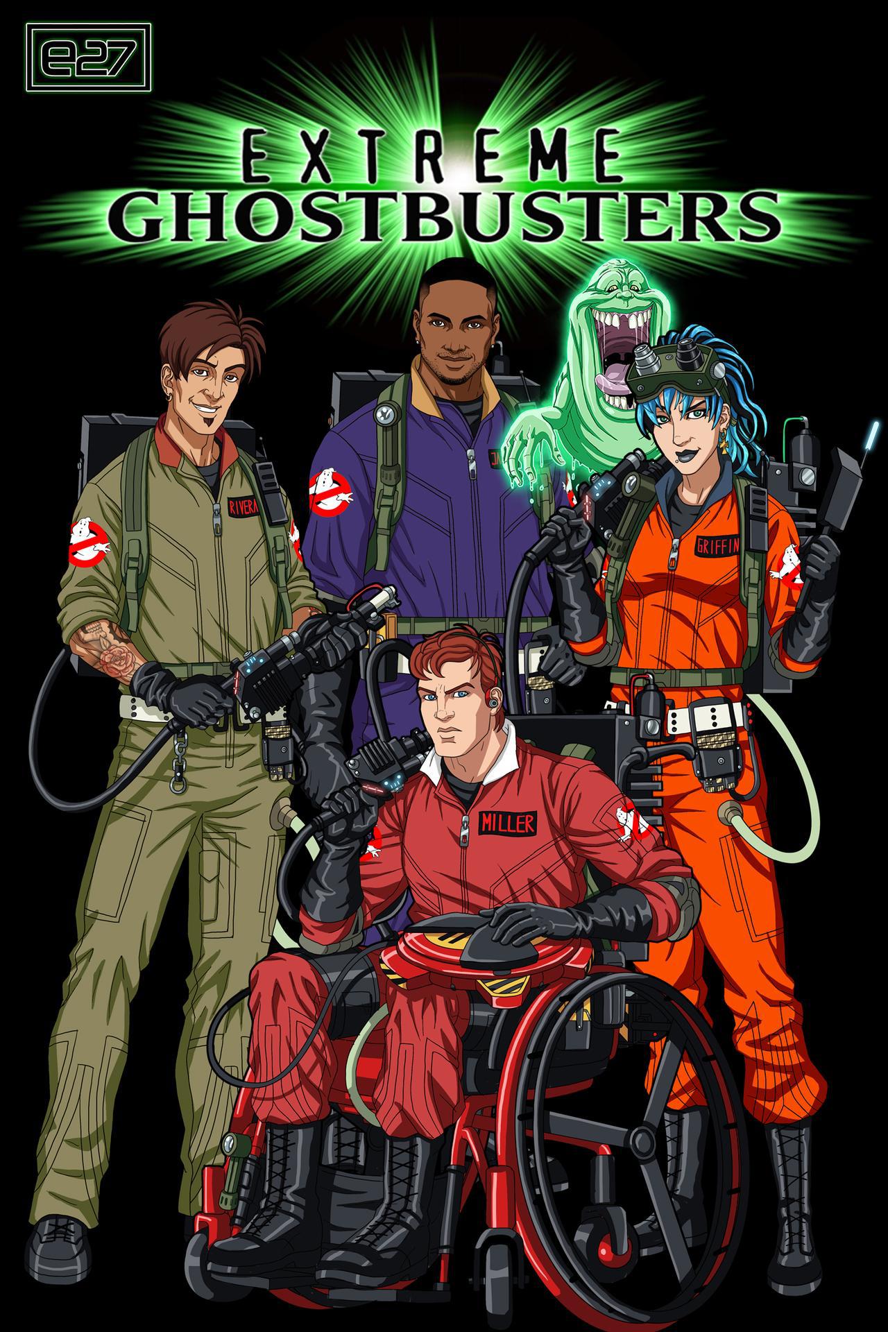 Extreme Ghostbusters (Earth27) art made by Phil Cho r/ghostbusters