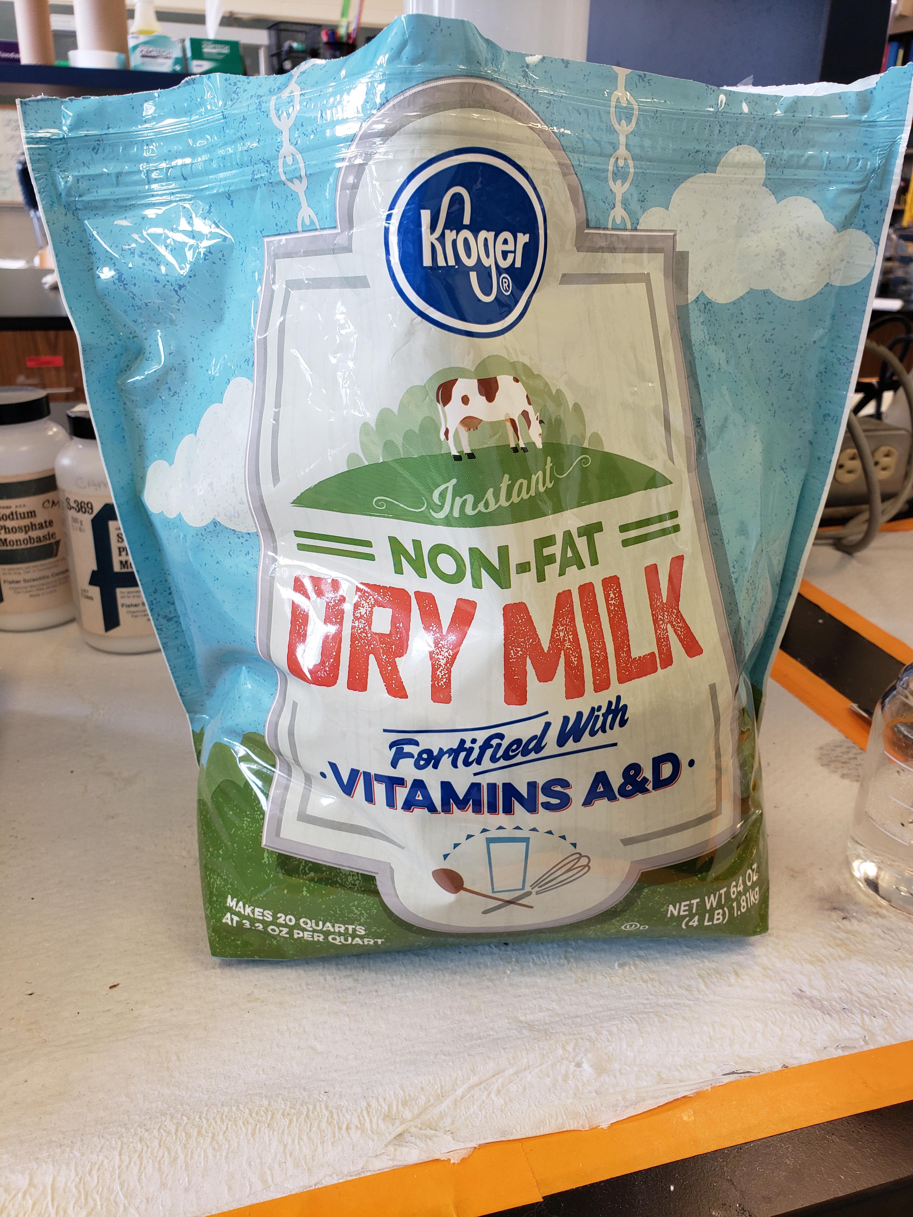 When you ask your wife to buy dry milk from the grocery for blocking