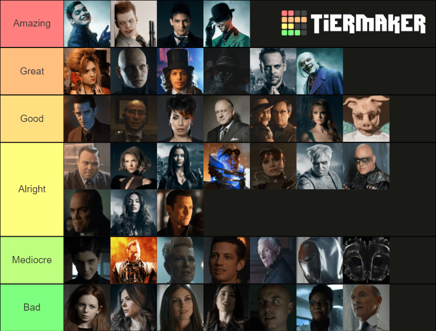 Gotham Villains Tier List r/Gotham