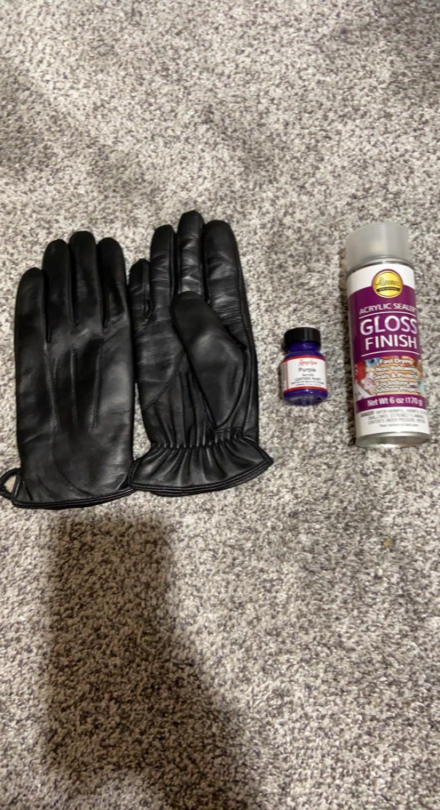[help] If I paint these leather gloves (cashmere, genuine leather