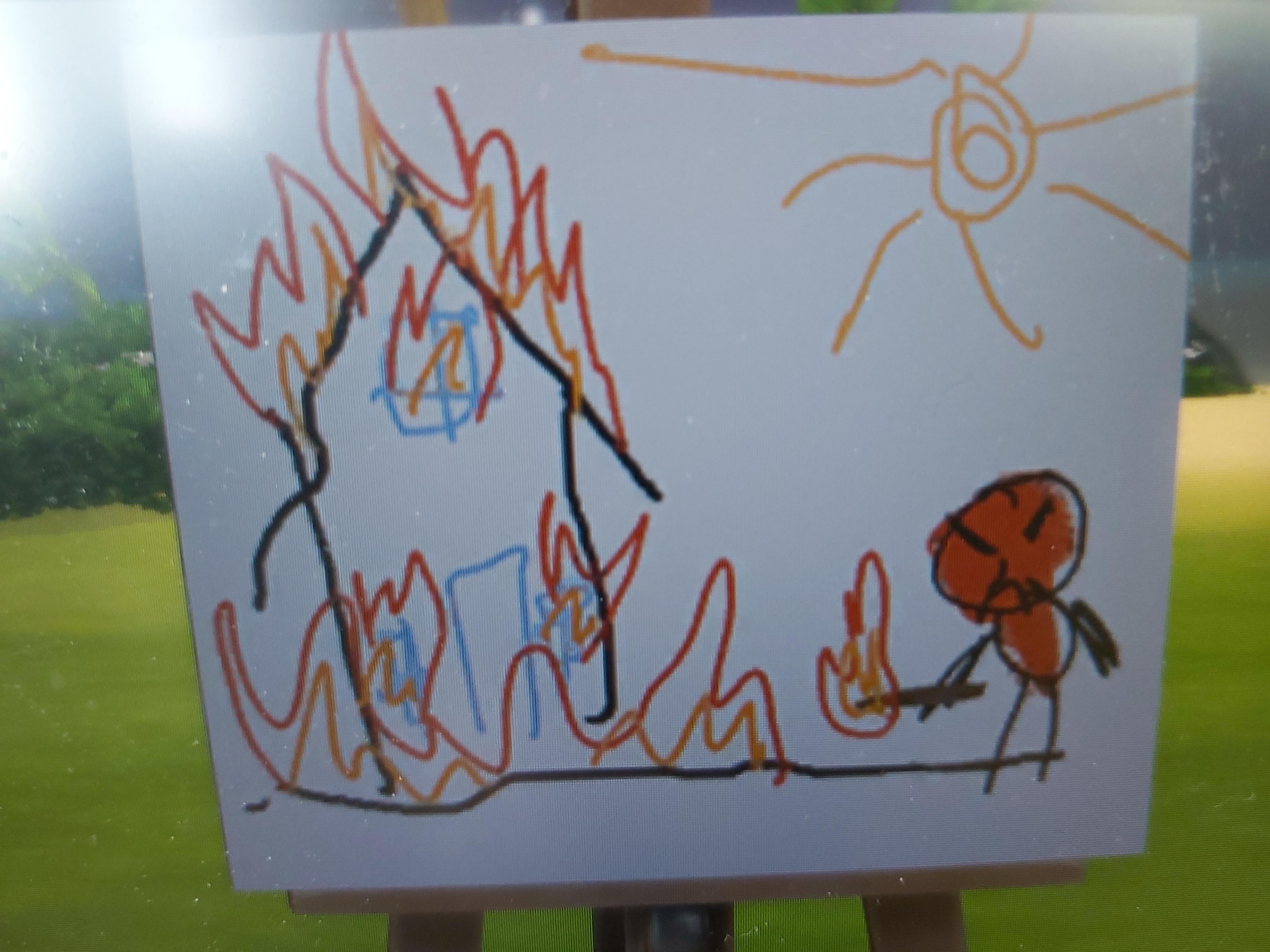 This angry painting my sim painted is a strong mood r/Sims4