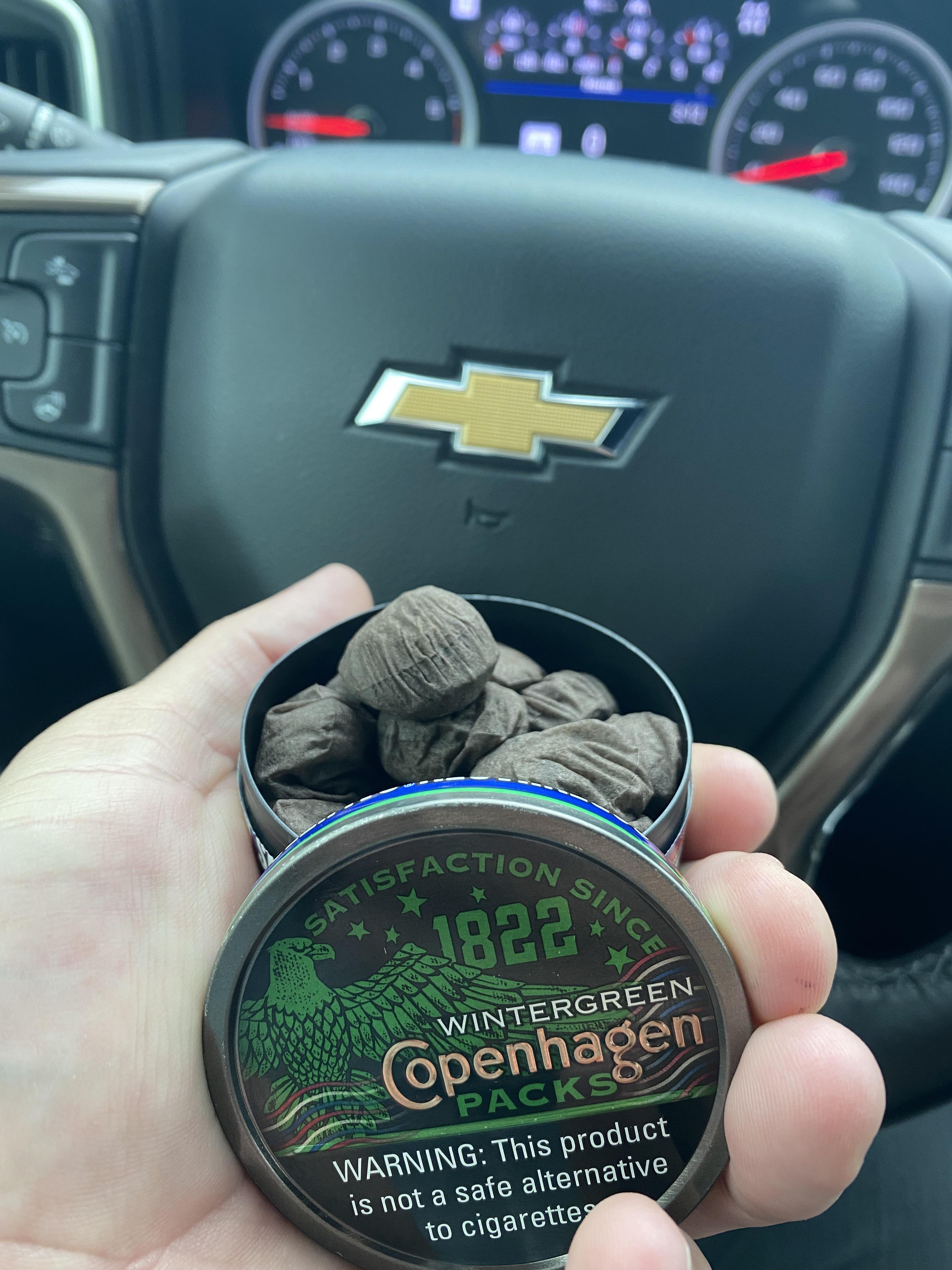 Copenhagen Packs. First can I’ve had. Wanted everyone to see the size