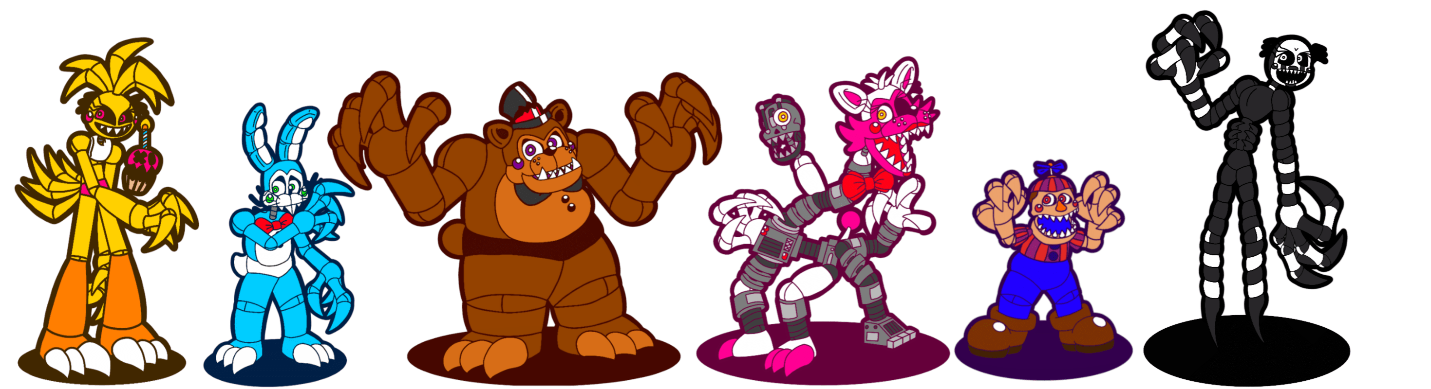 Nighttime Animatronics r/fivenightsatfreddys