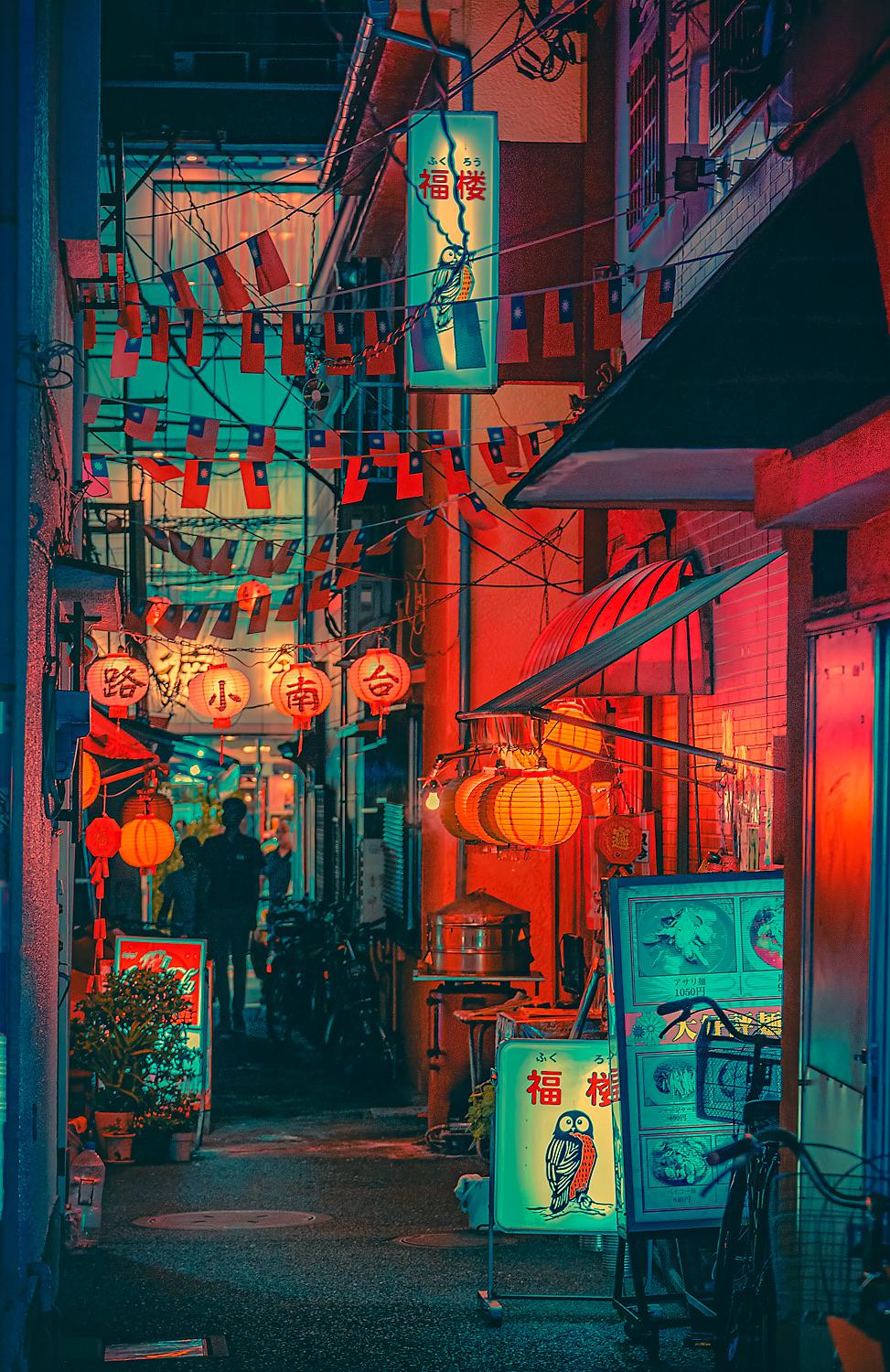 Back Alley in Yokohama Japan r/neoncities