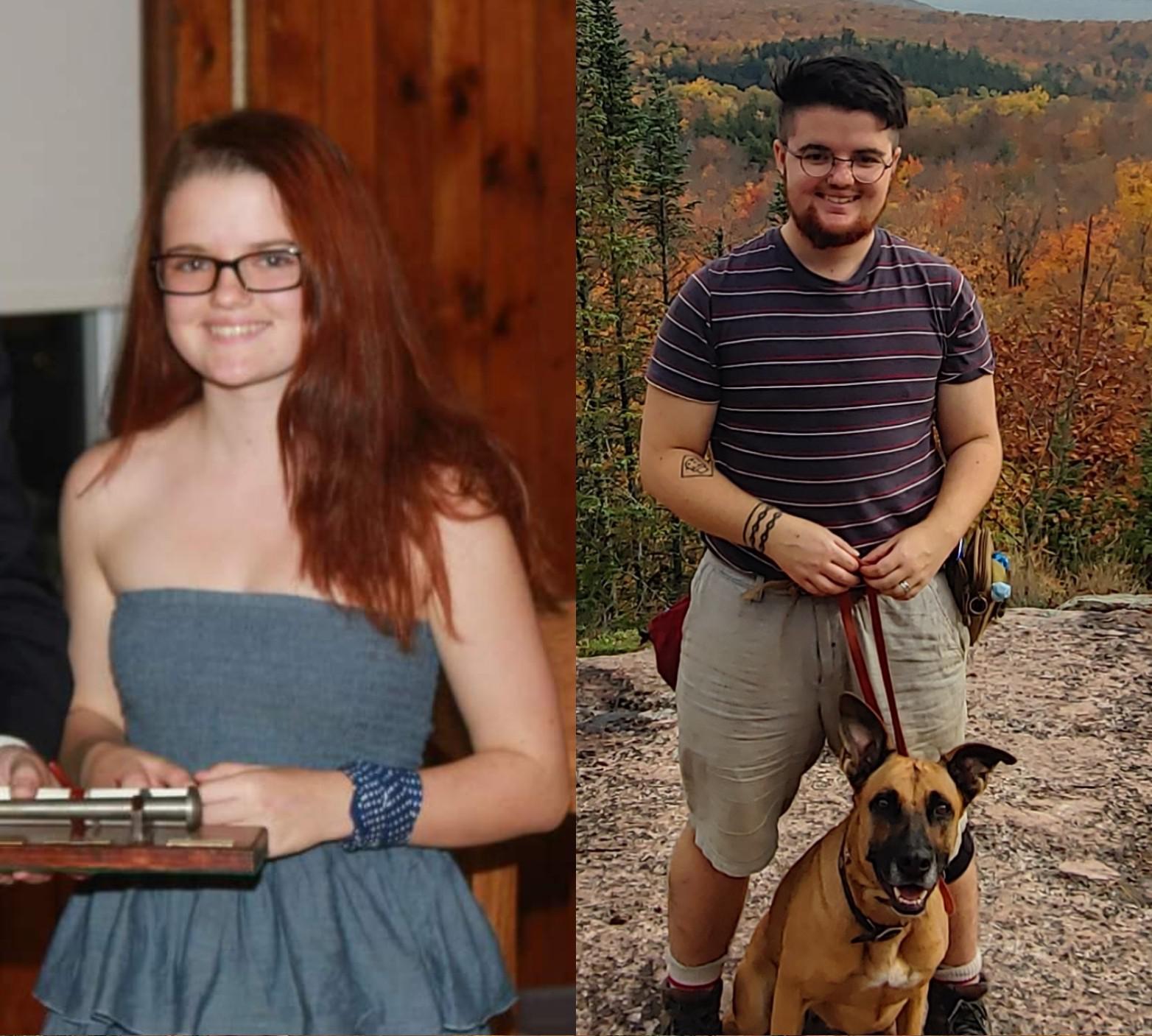 these photos are nine years apart. I'm proud to be here. r/transtimelines