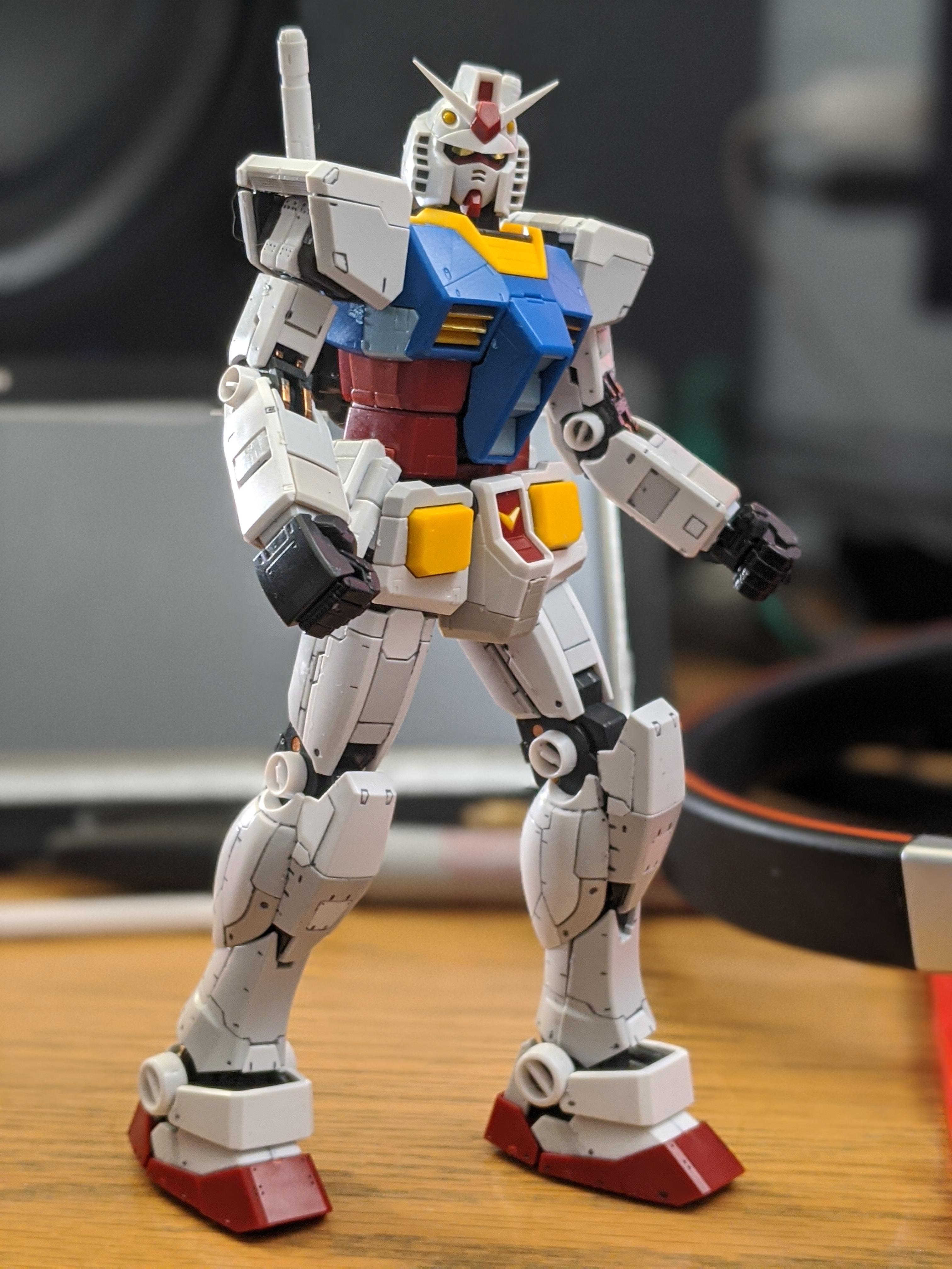 My First Gunpla build! Good progress, lots to learn. r/Gunpla