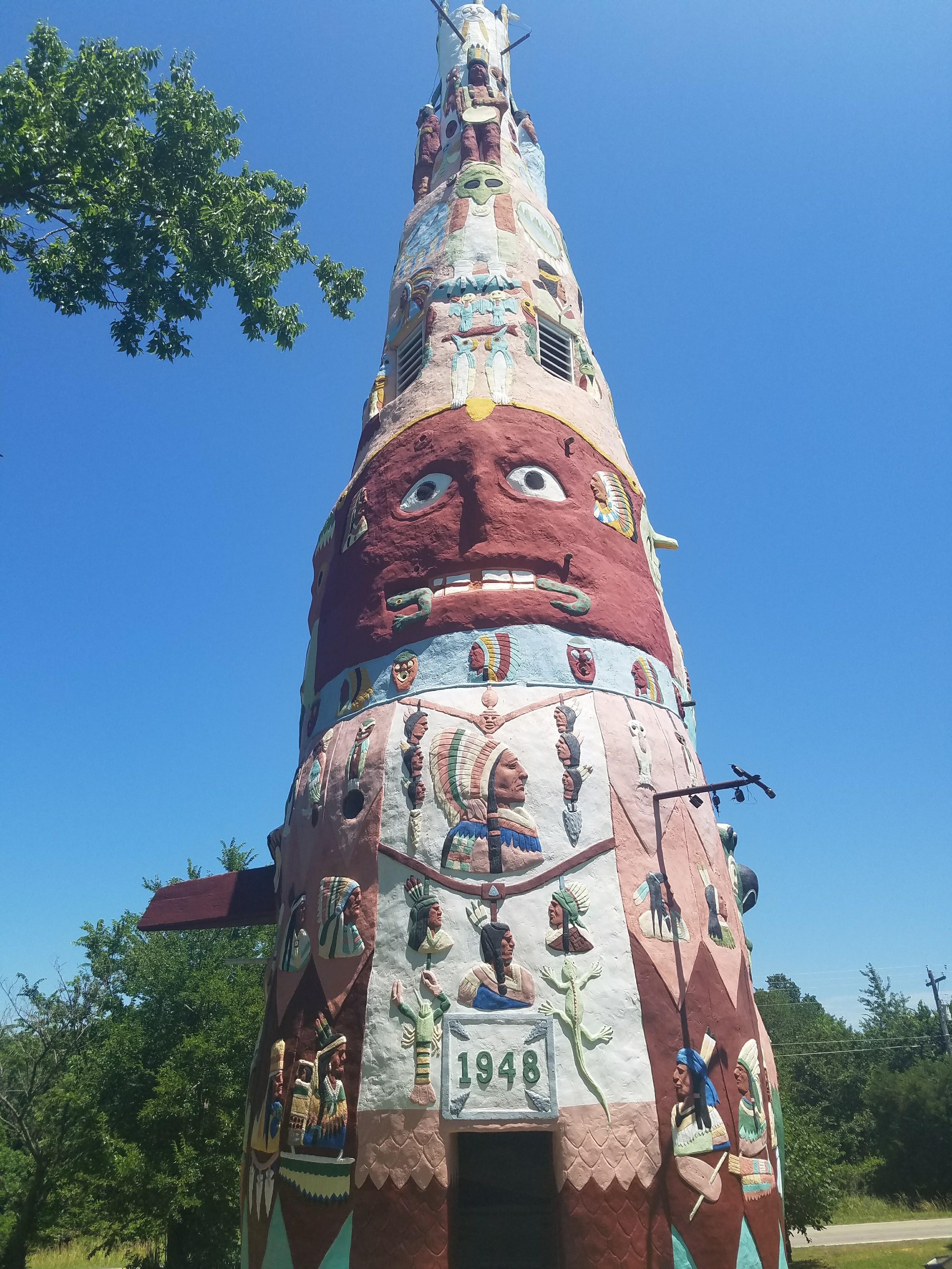 Worlds largest totem pole. Foyil, OK. r/oklahoma