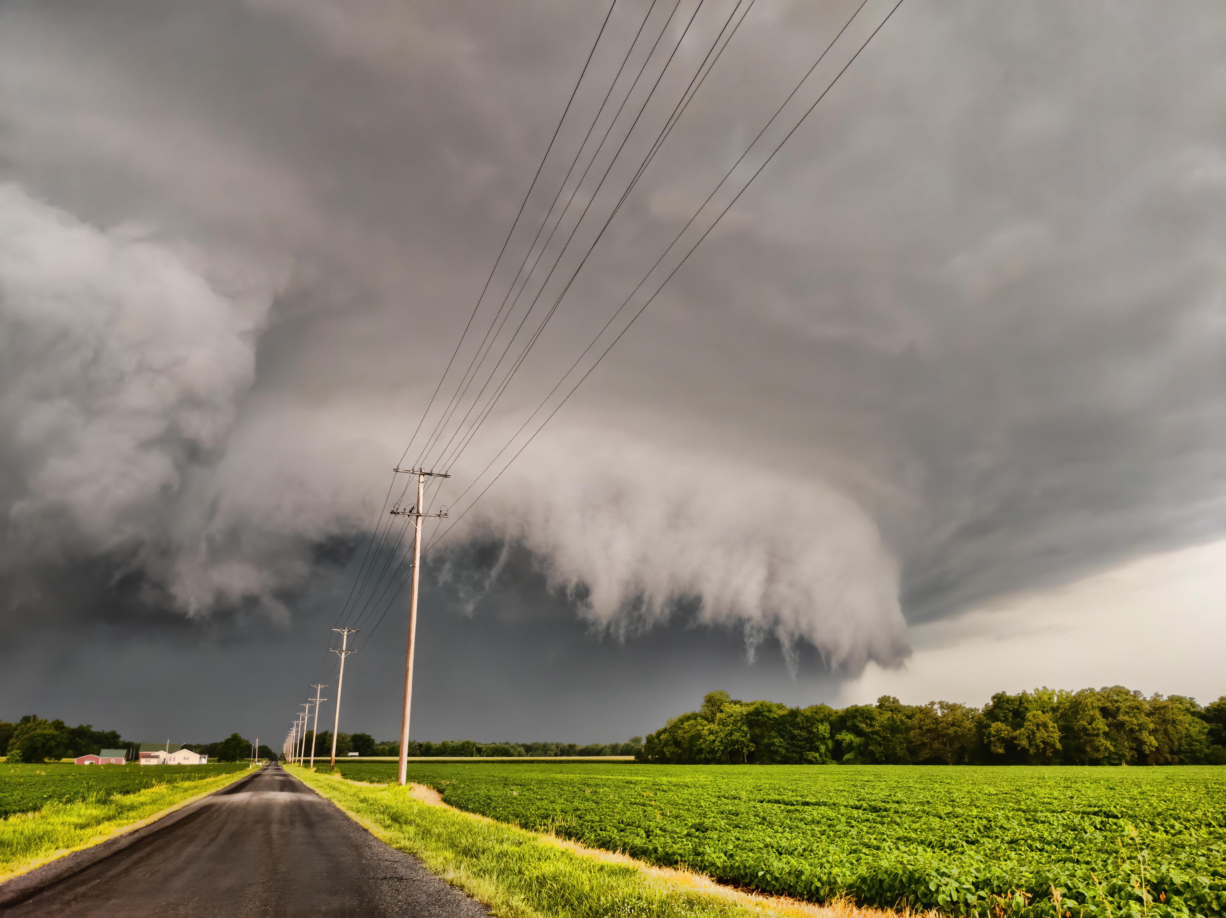 Tonight's storm rolling into Holiday Shores/Edwardsville this evening