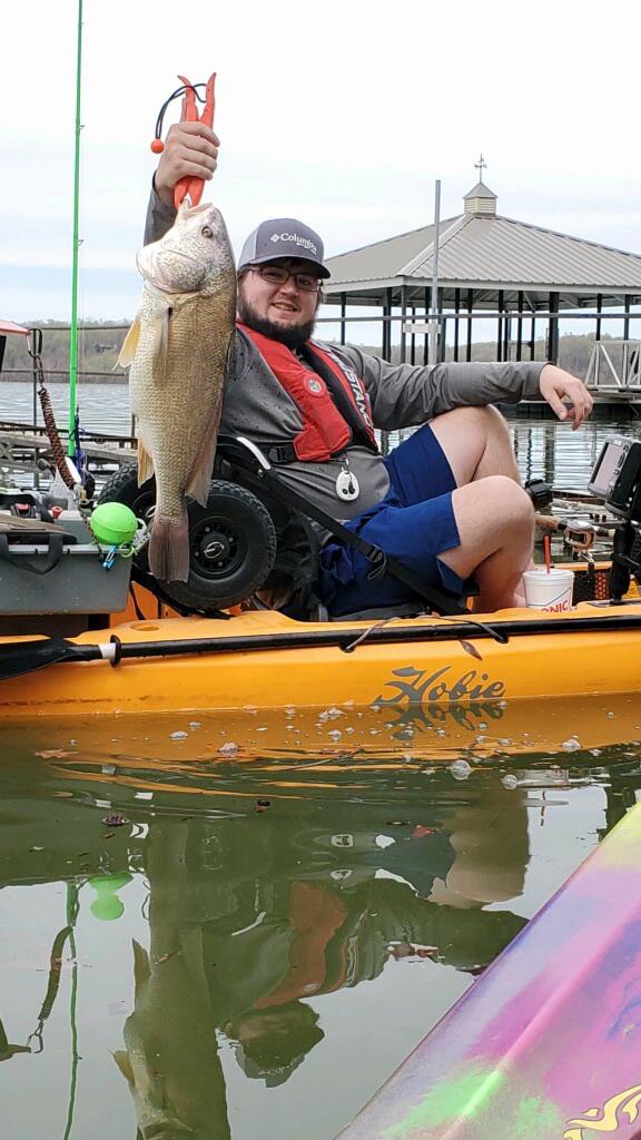 Caught this massive drum yesterday while bass fishing. Got an email