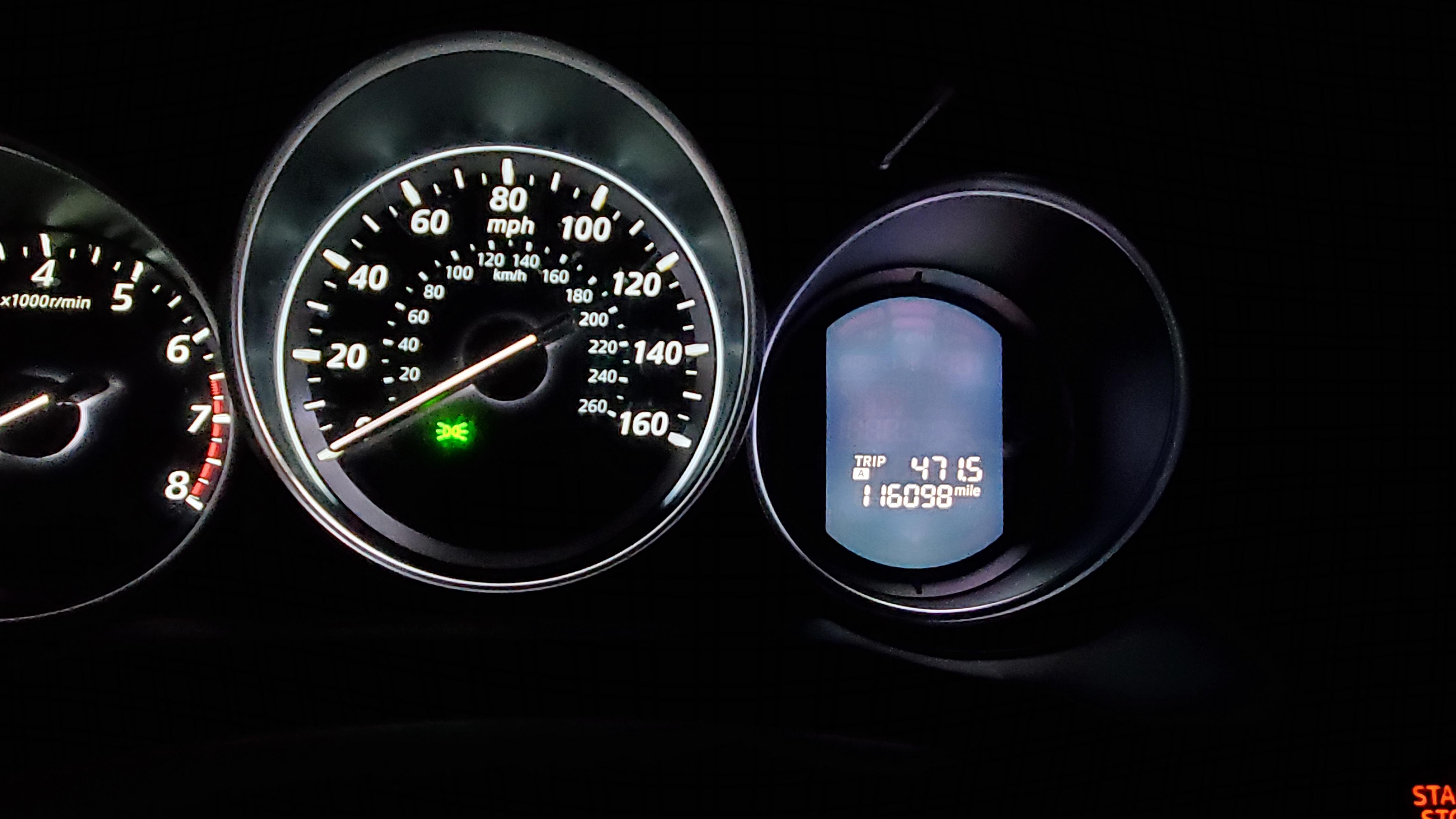 Mazda cx5 2014 fuel gauge and information cluster not working. Wife is