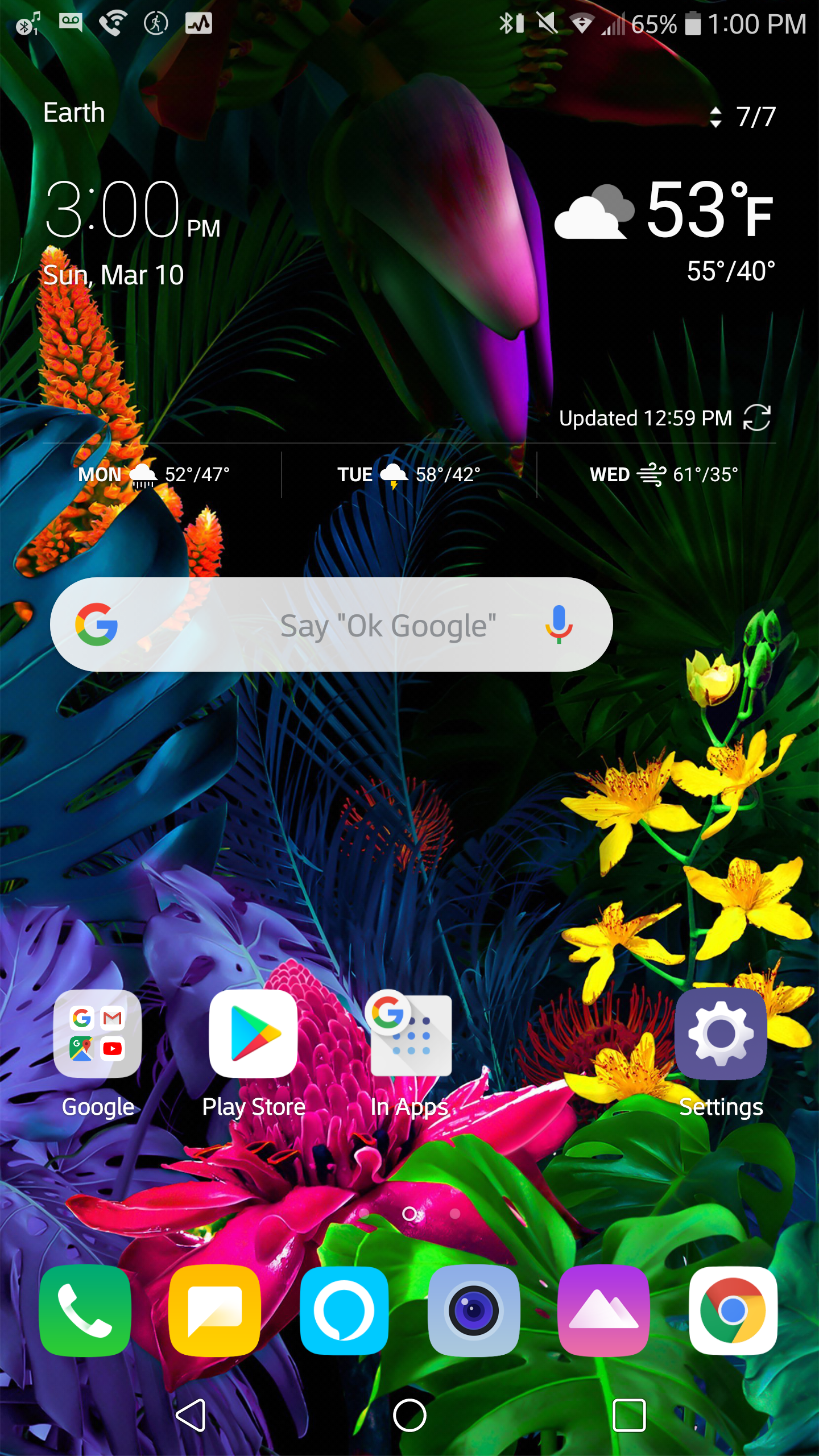 The V50 default wallpaper looks really nice on V20. r/lgv20