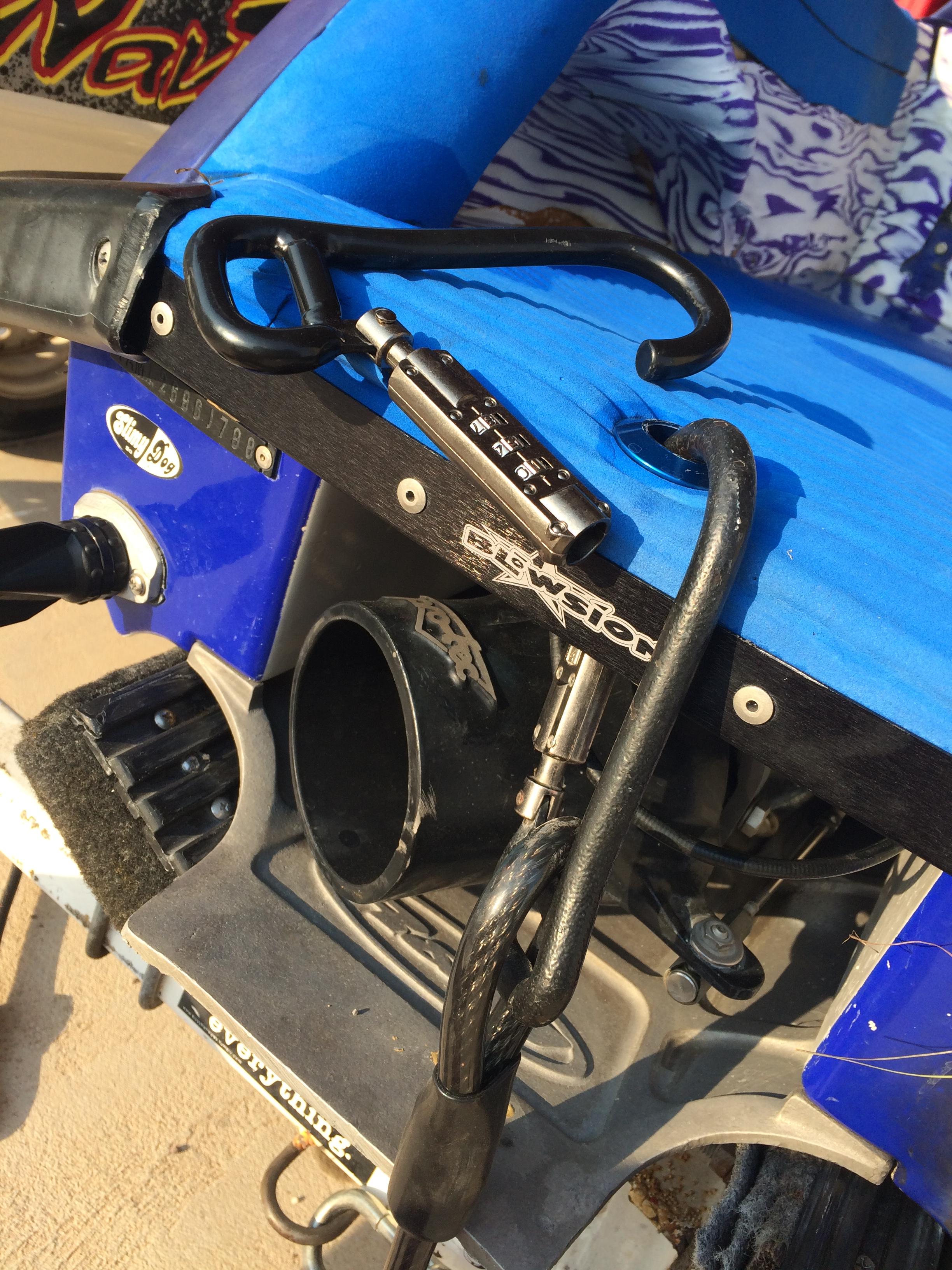 They are a little tricky to lock and unlock, but Lockstrap locks fit