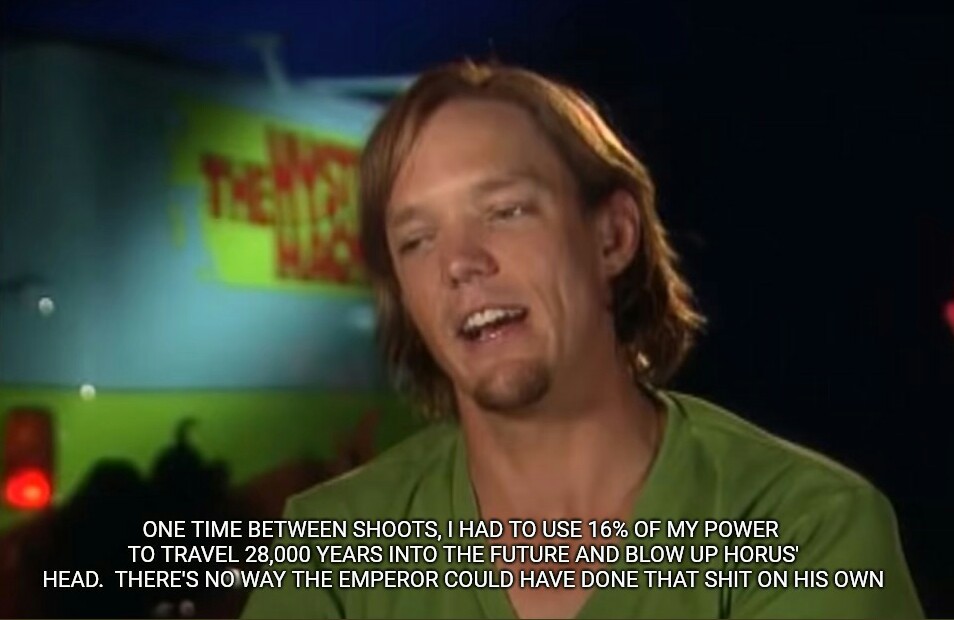 The true God Emperor Grimdank