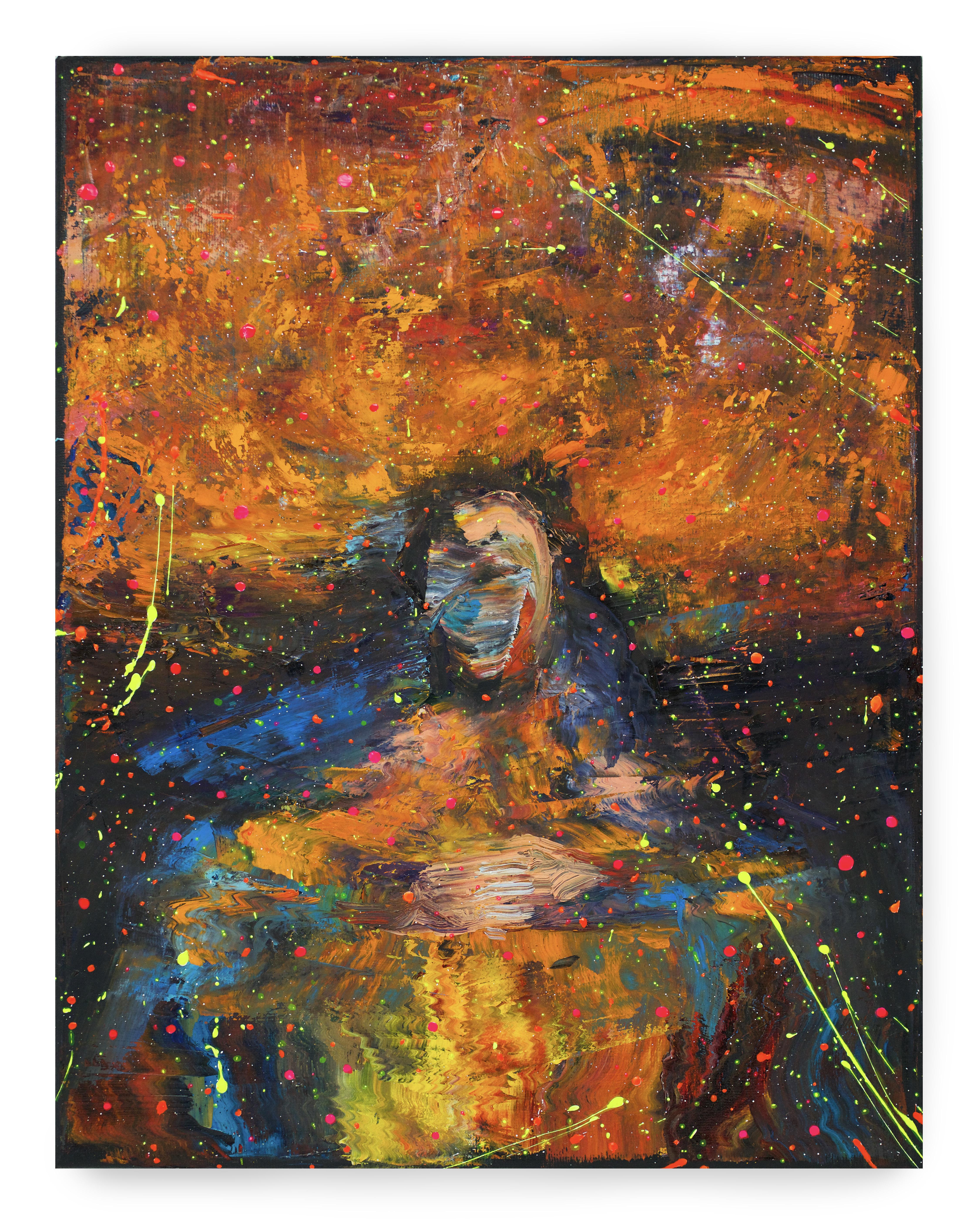 Painting I made of Aldous Huxley on his death bed, The Most Beautiful Death, Matthew Ryan Herget