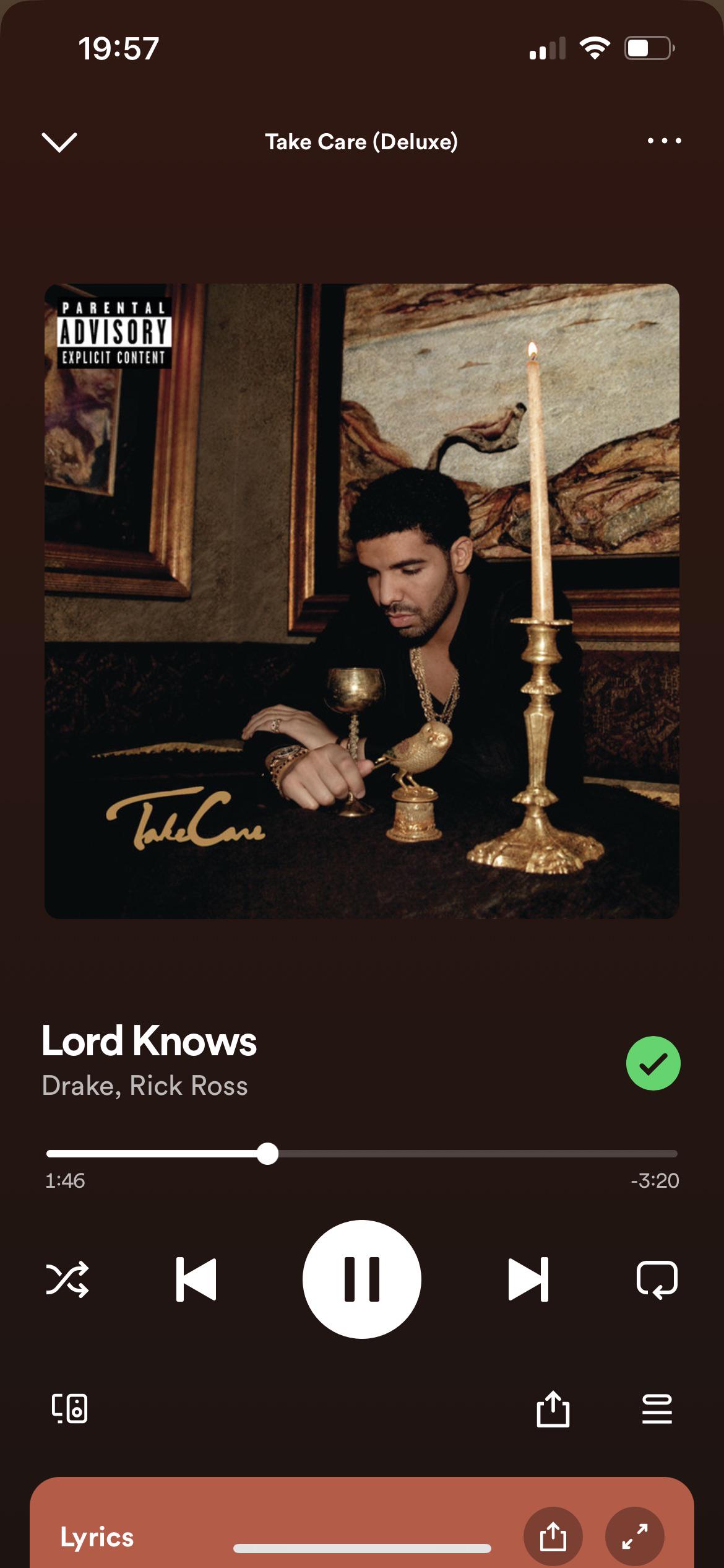 Drake’s verse on Lord Knows, to this day, is easily top 3 Drake verses