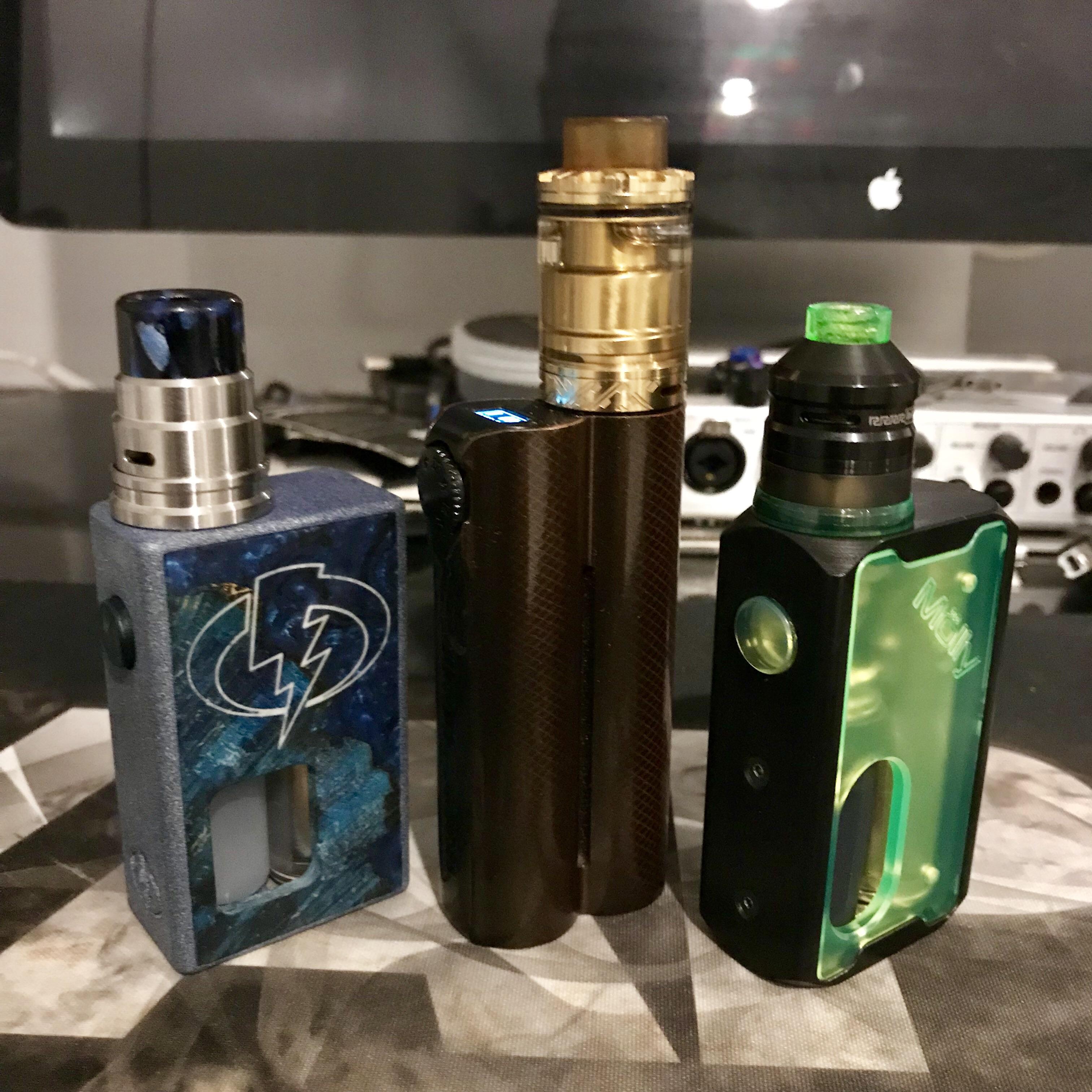 Today’s carry. Bolt V2.5 x Entheon RDA DoubleBarrel V2.1 x Reload RTA Mölly V1 x Pindad r