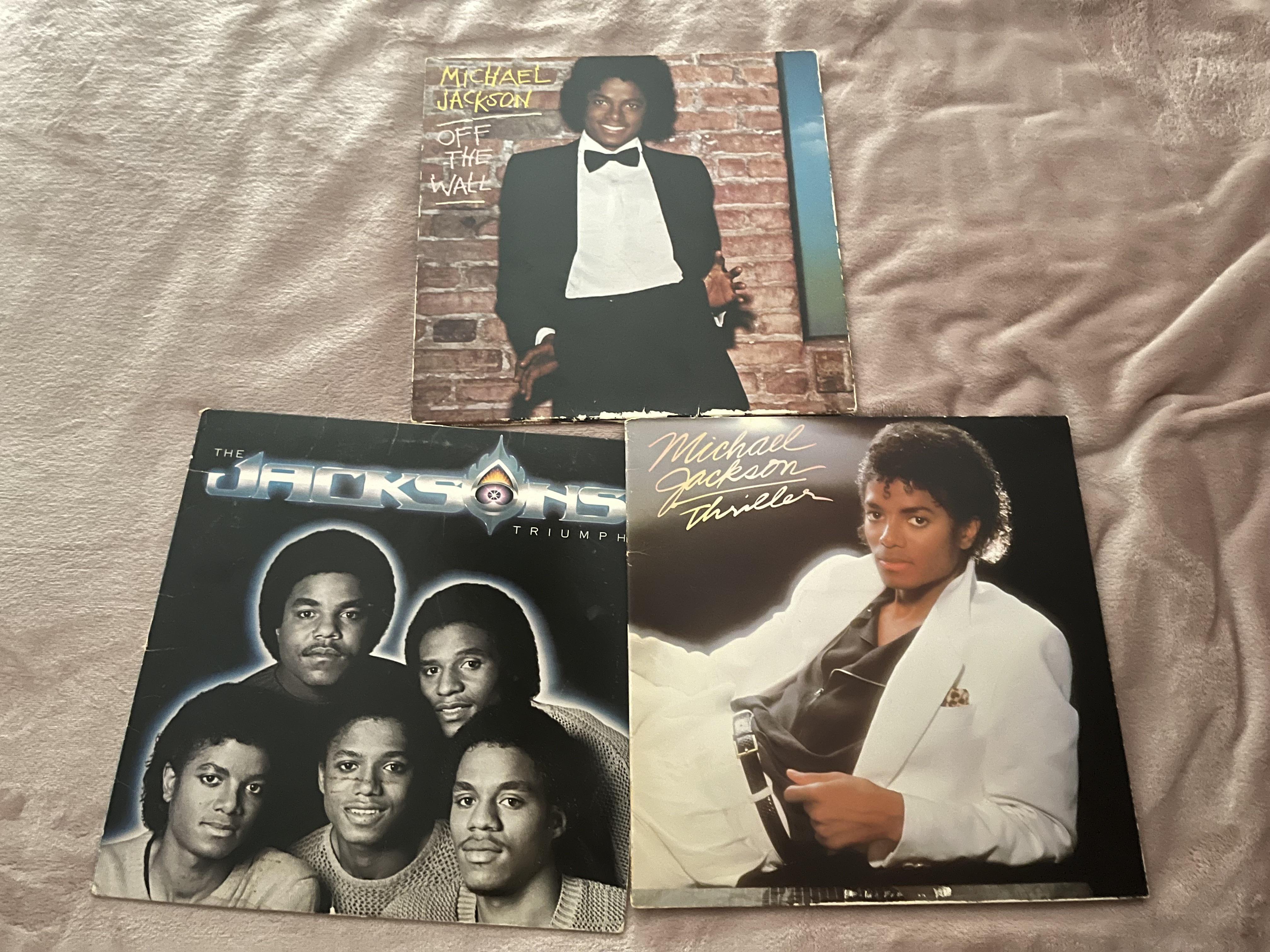 my collection of original vinyl presses of michael jackson. i got them