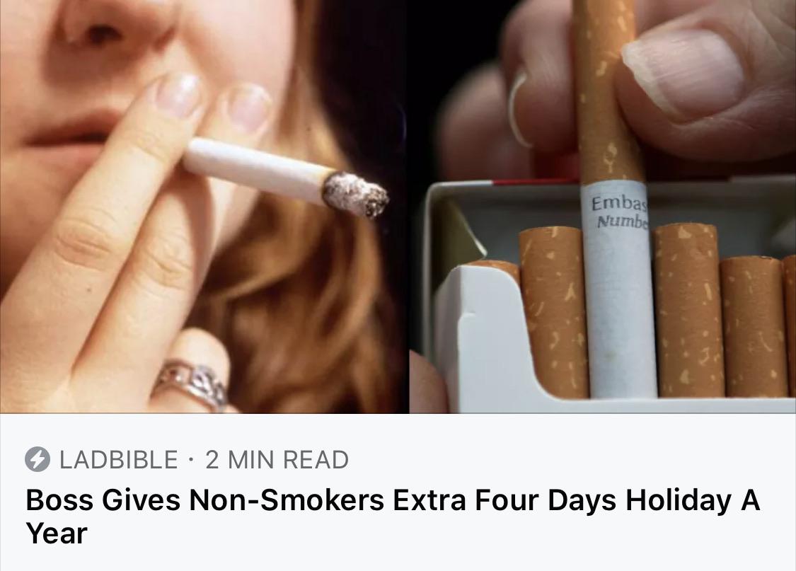 Can a smoker apply for discrimination? r/legaladviceofftopic