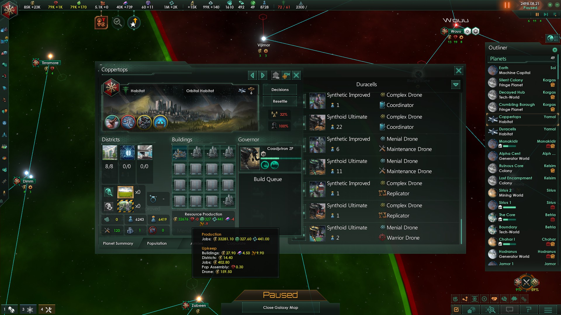 All surviving life in the galaxy in one habitat r/Stellaris