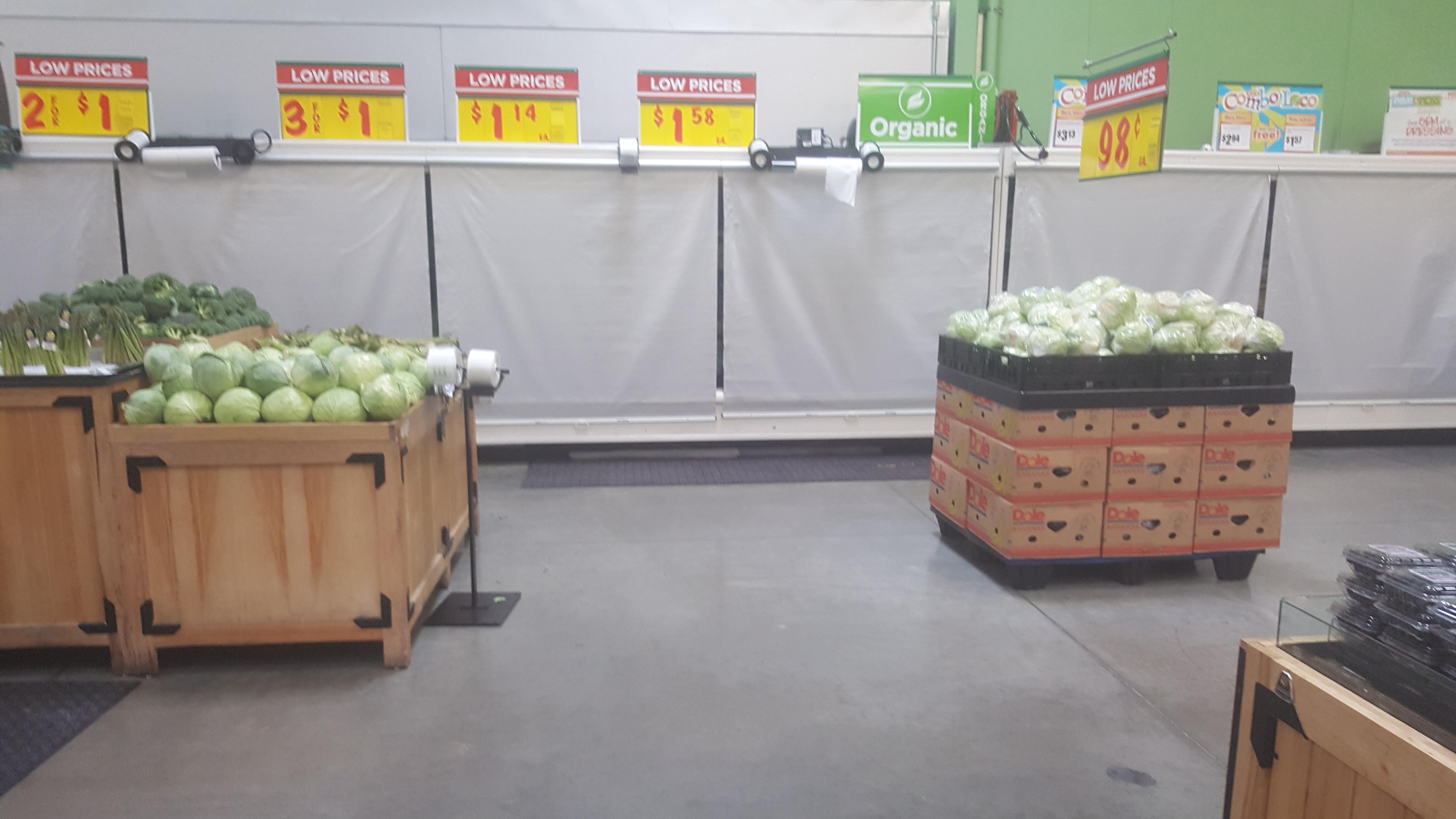 The power went out at the grocery store. I never knew there were