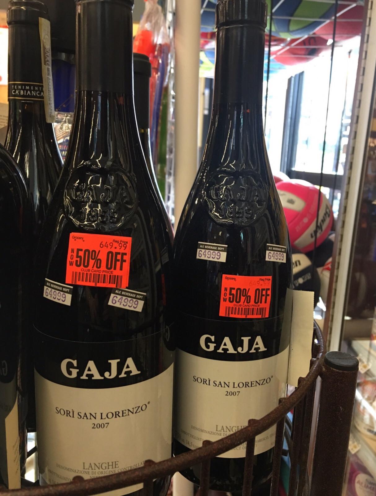 Any idea about this? 50 off at Vons r/wine