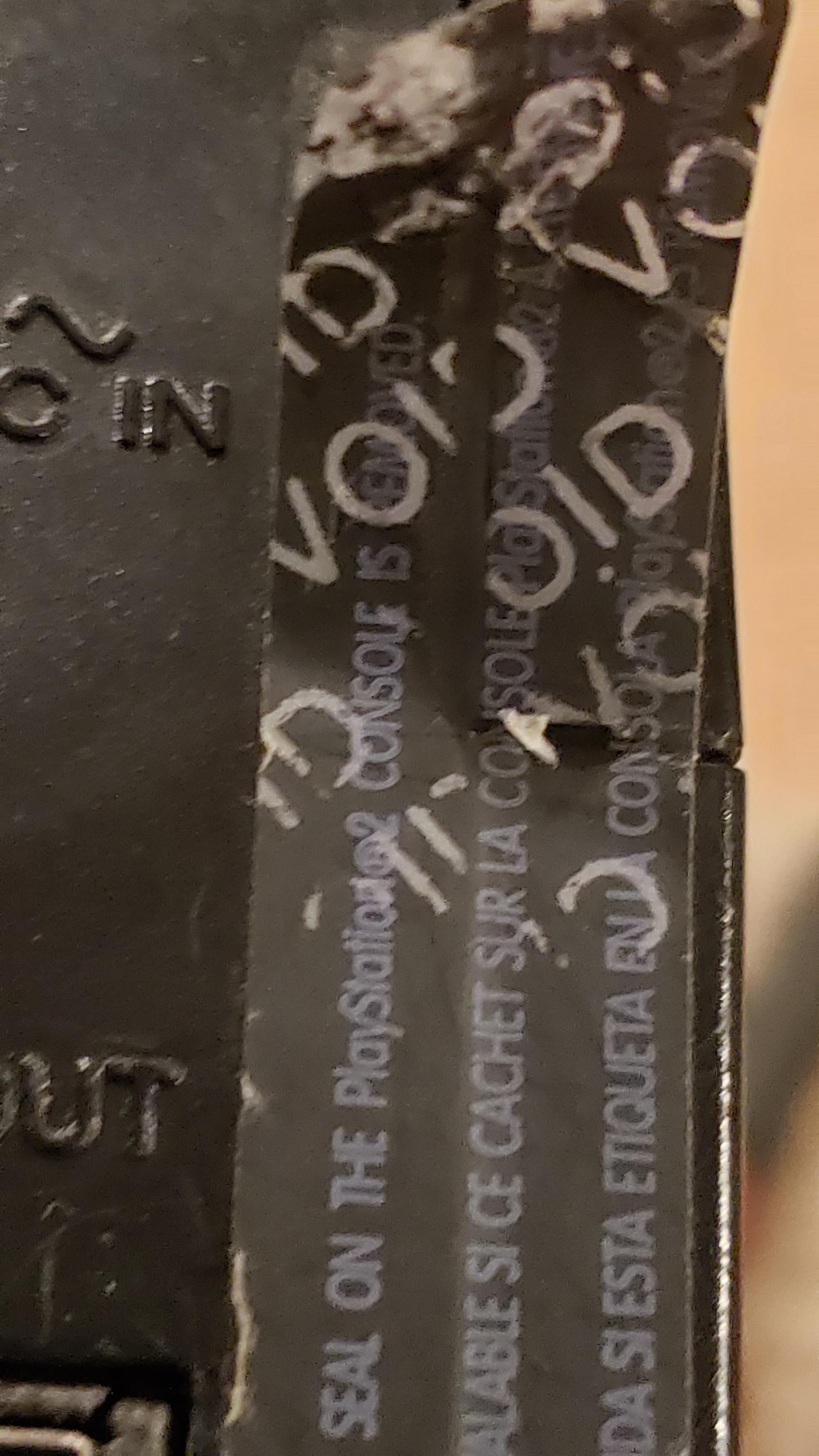 My Playstation 2 Warranty sticker says "VOID" Once it is Removed r
