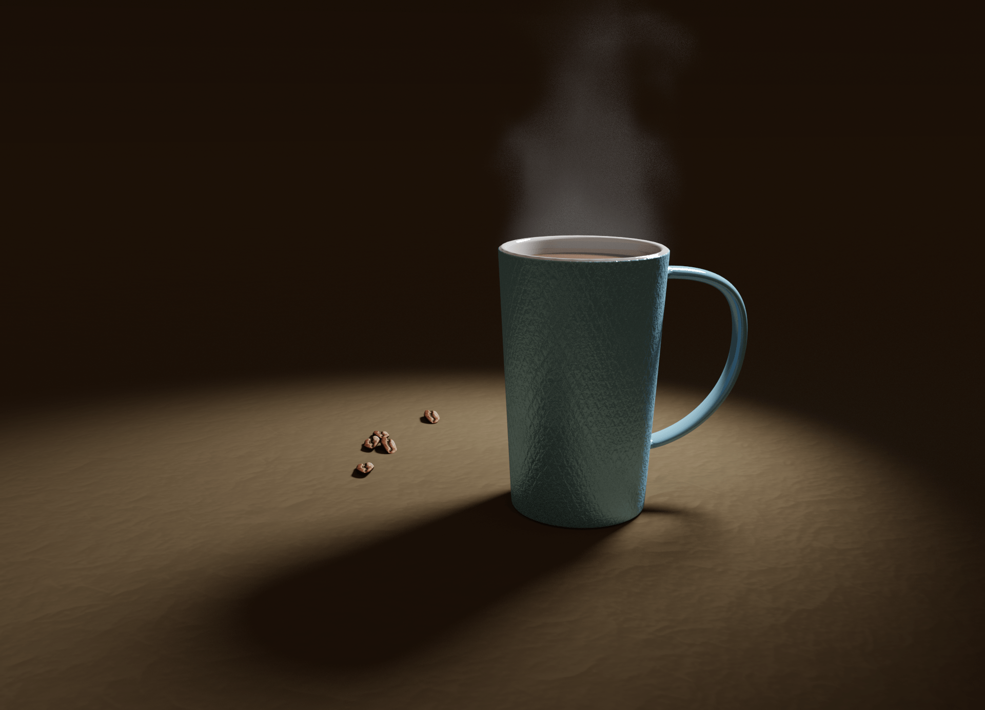 Coffee render for steam effect practice. r/blender