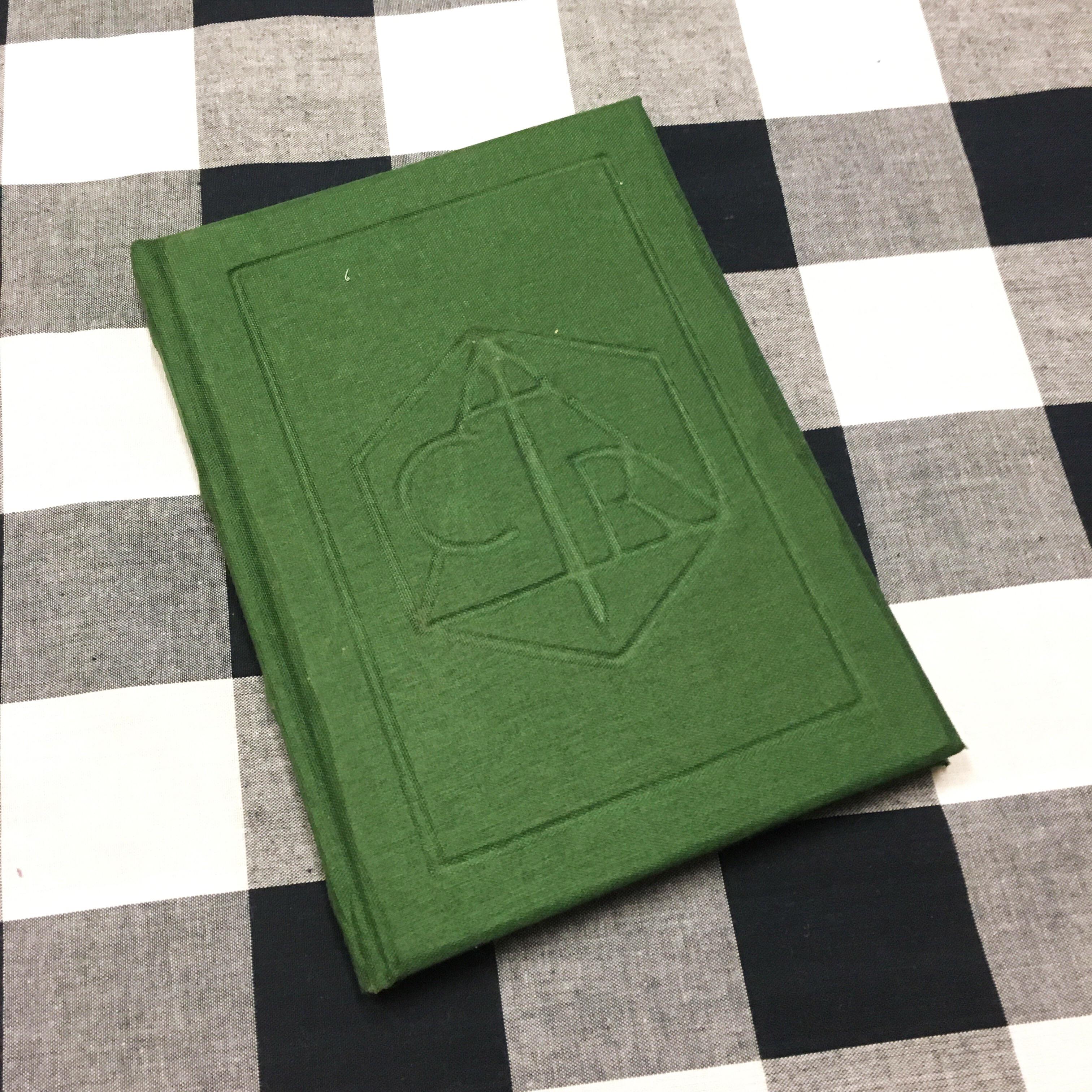 My first go at embossing the cover of a book r/bookbinding