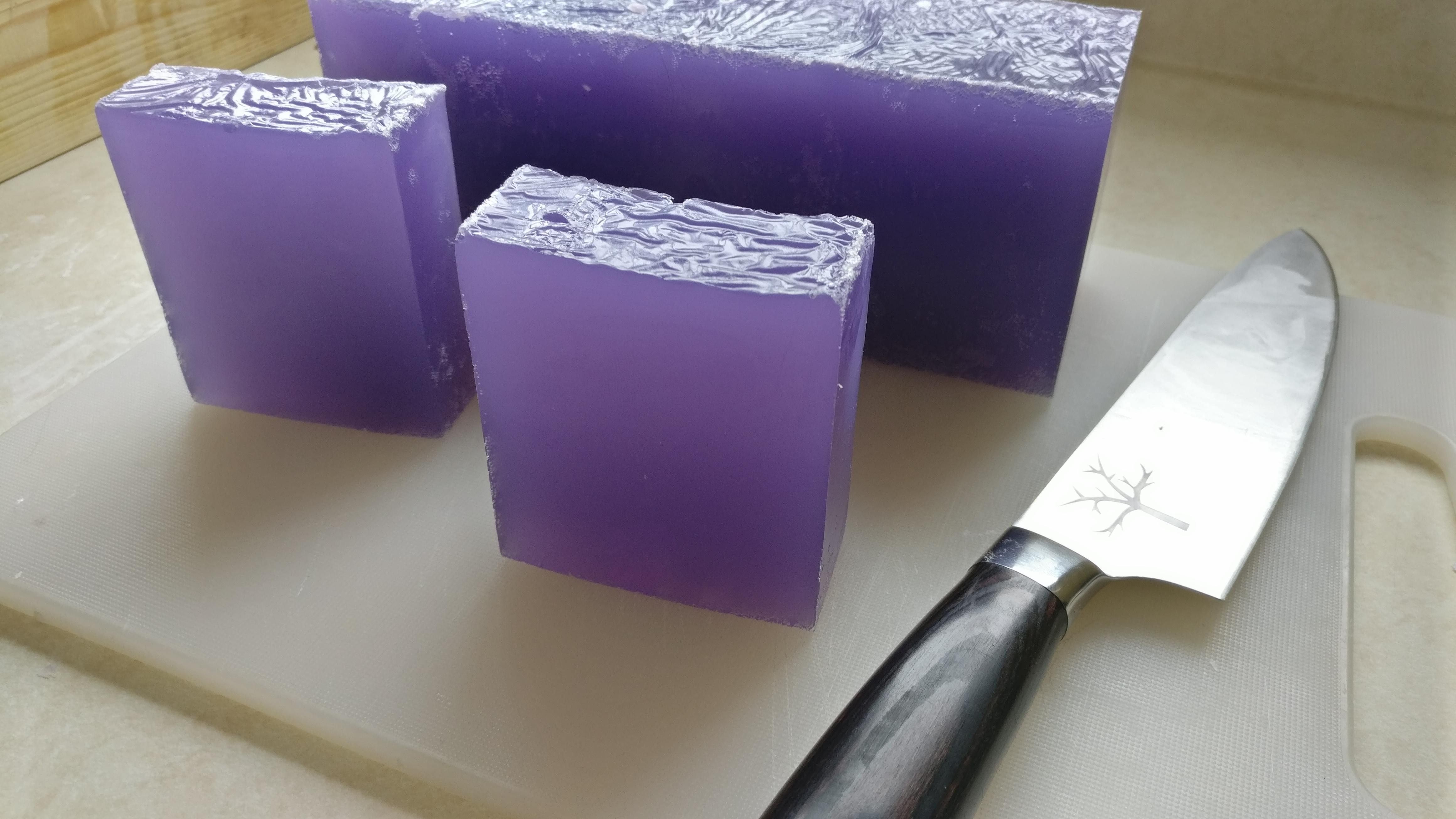 I've been working on making my own glycerin soap base. Pretty stoked