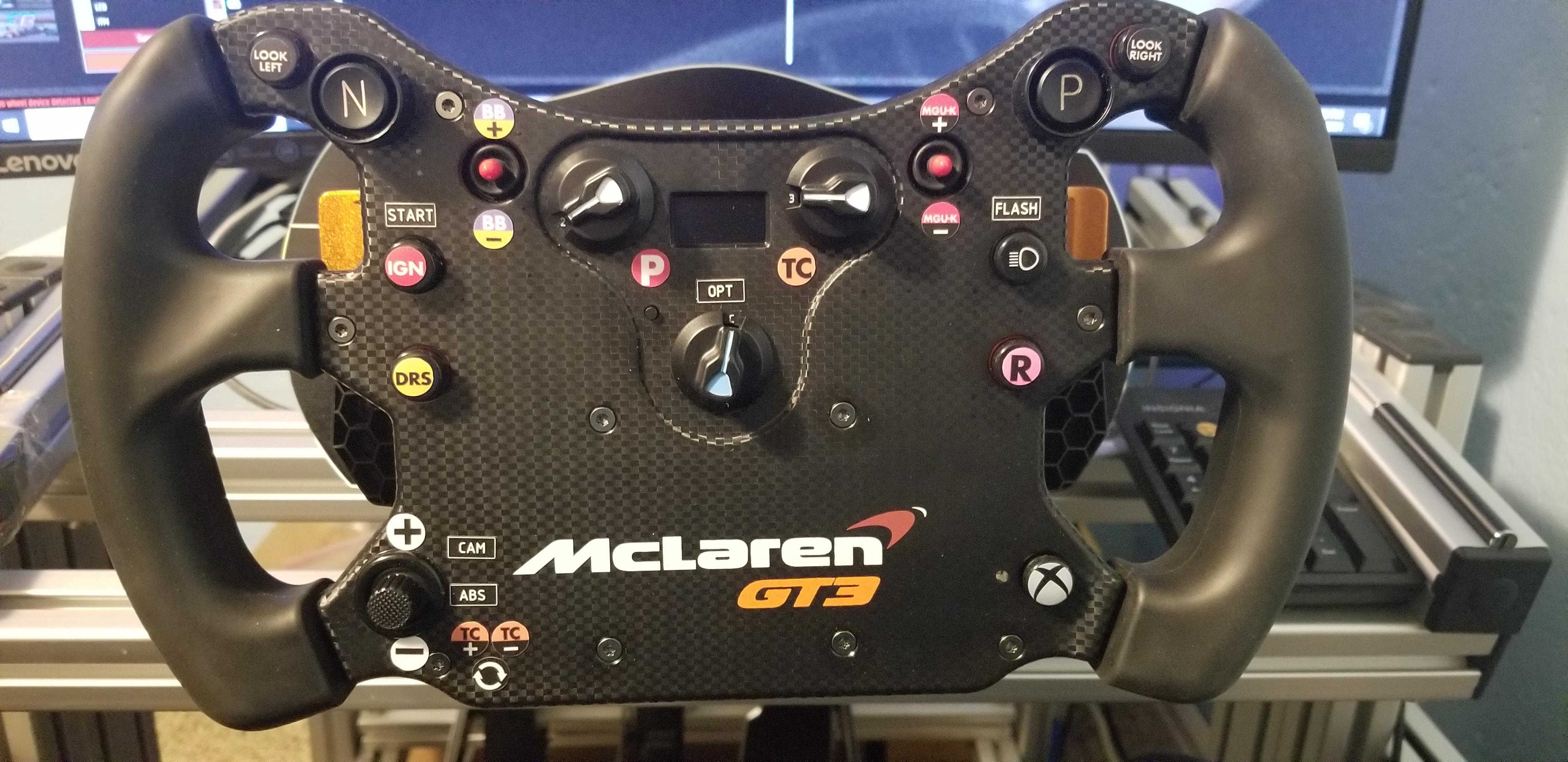 At last. McLaren GT3 V2. With buttons mapped, feels so good but taking