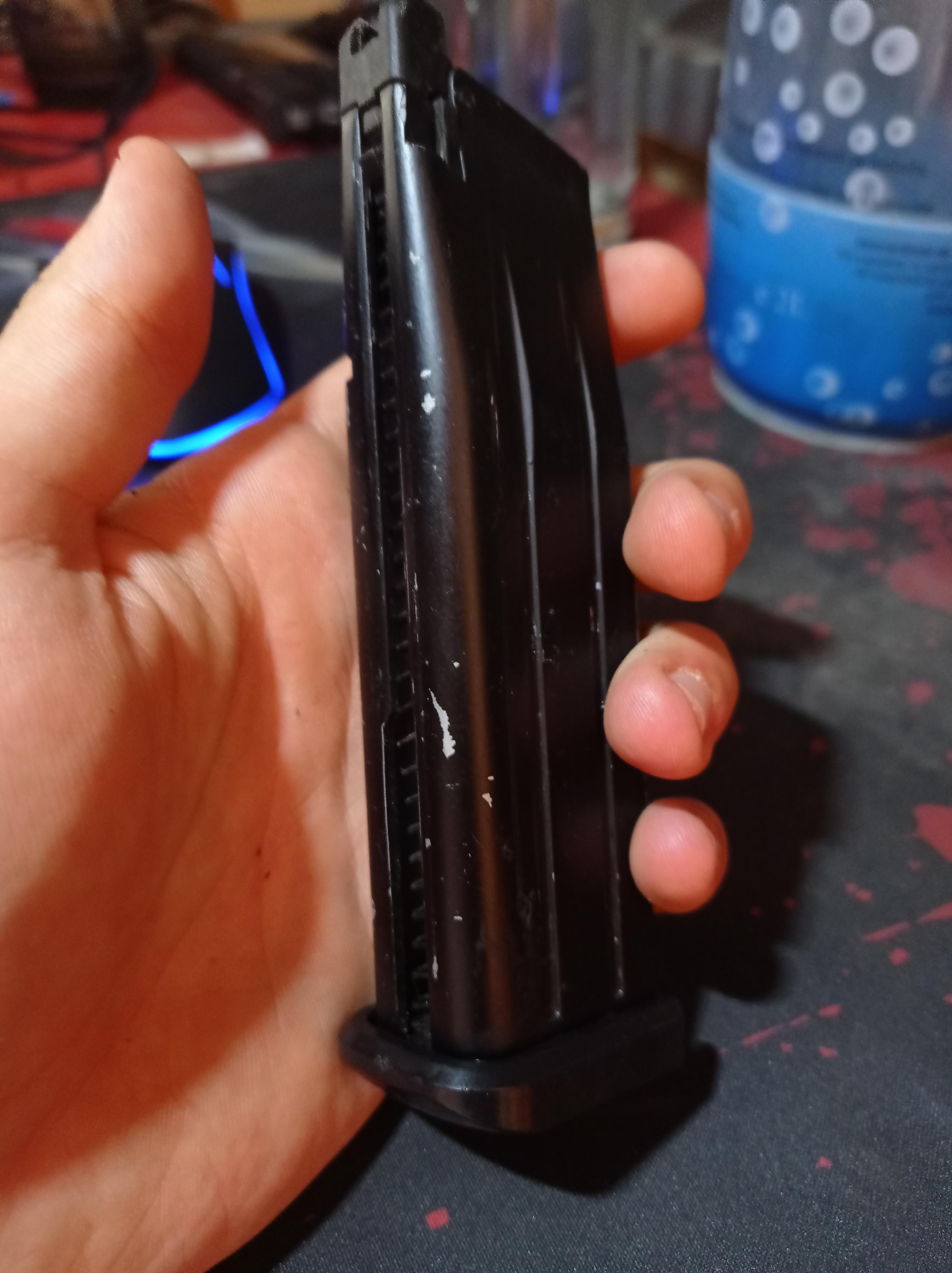 Green gas Hi capa mag leaks gas from the bottom side what can i do
