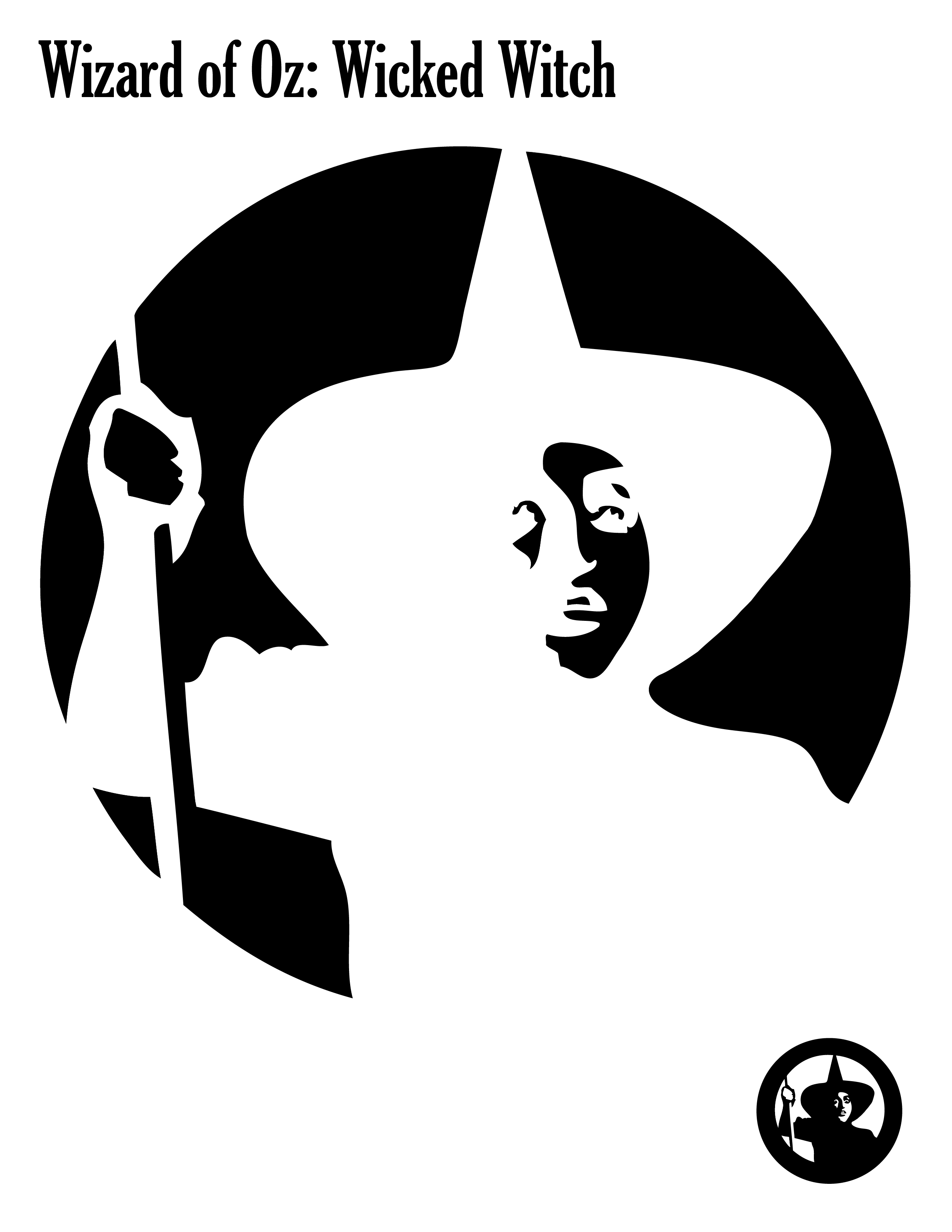 Wizard of Oz Wicked Witch (Pumpkin Stencil Pumpkin Pattern Pumpkin
