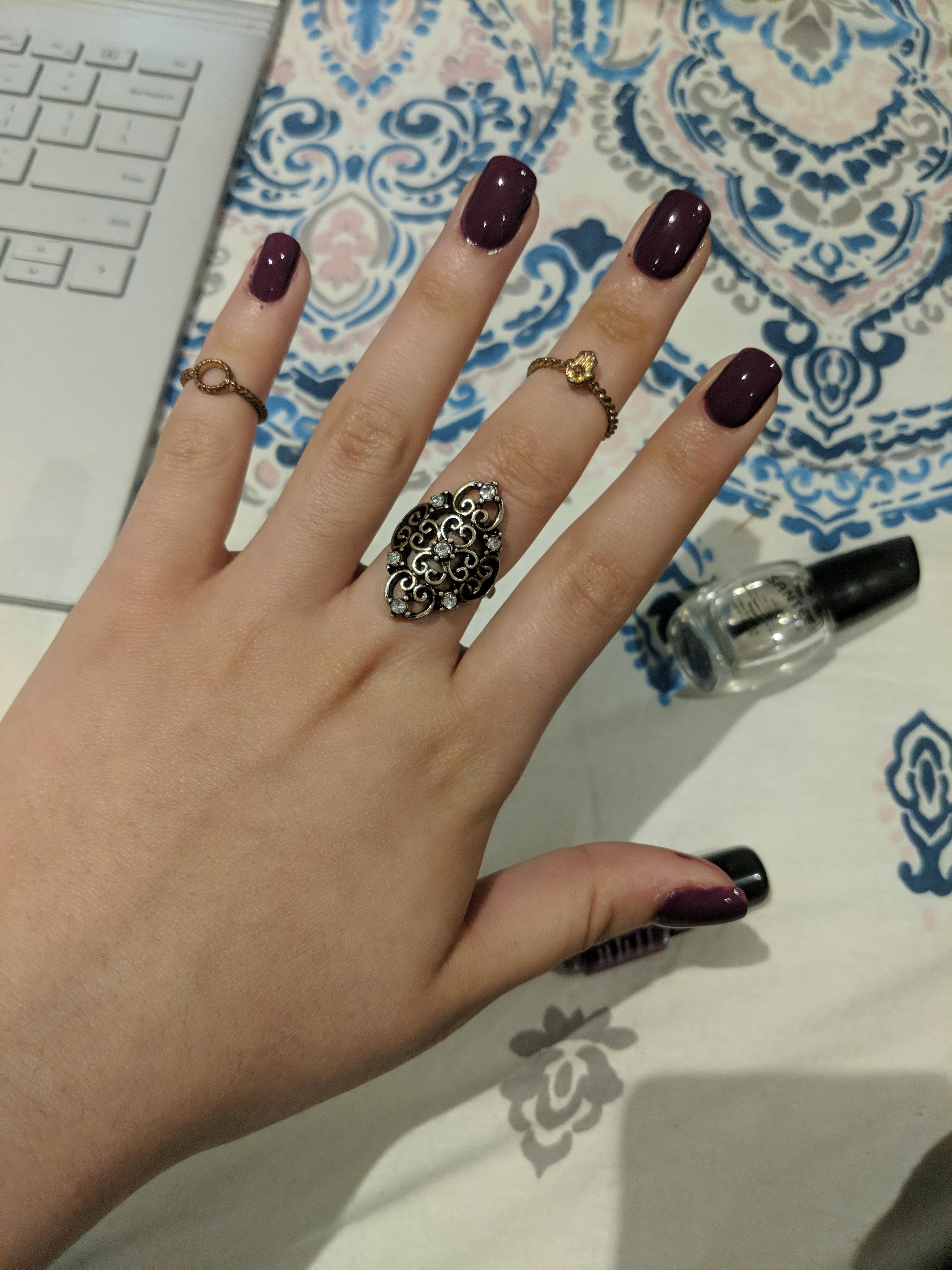 Realizing how much of a lifehack drug store press on nails can be, especially when trying to