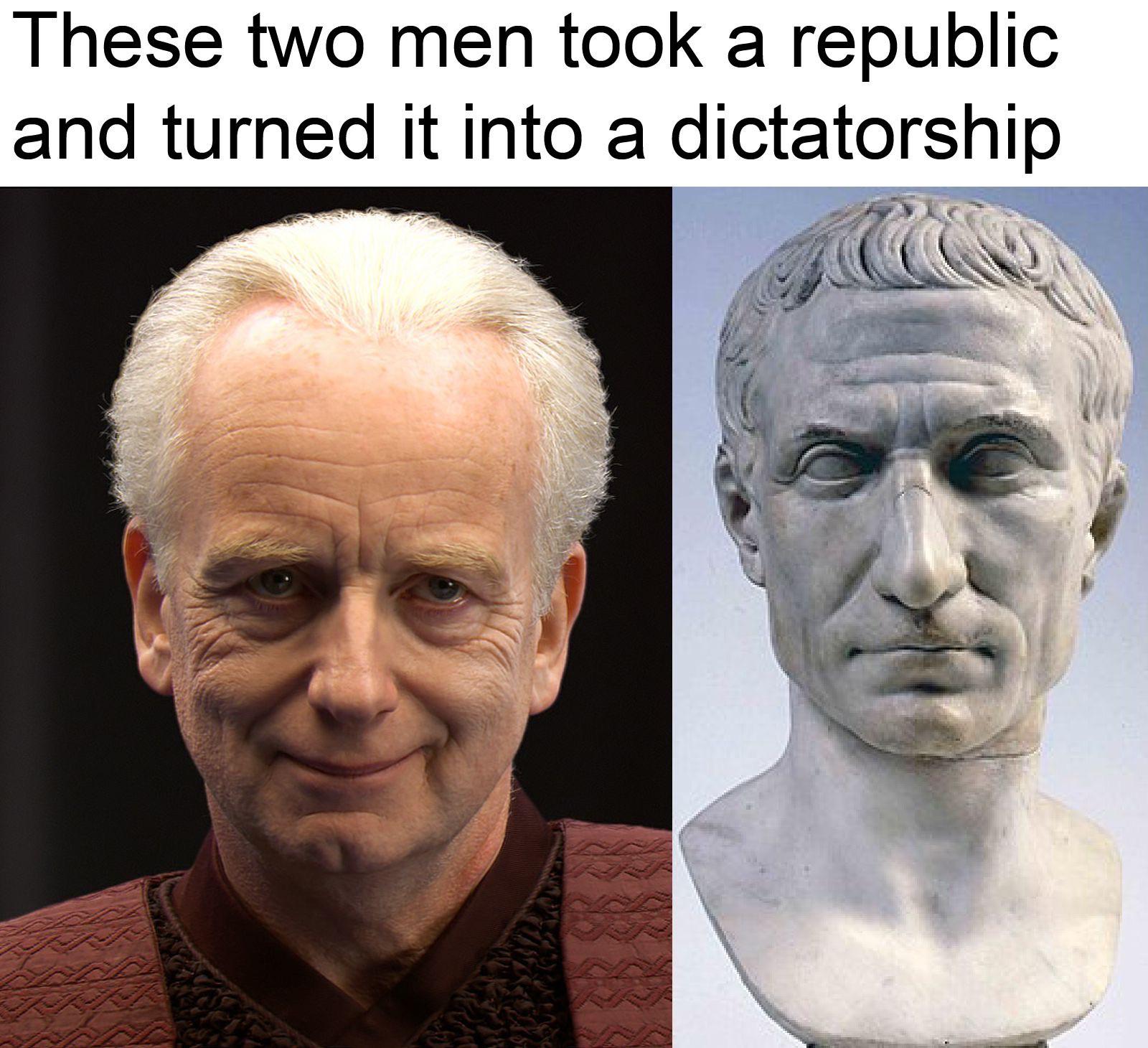 Just realized that the Galactic Empire was formed like the Roman Empire