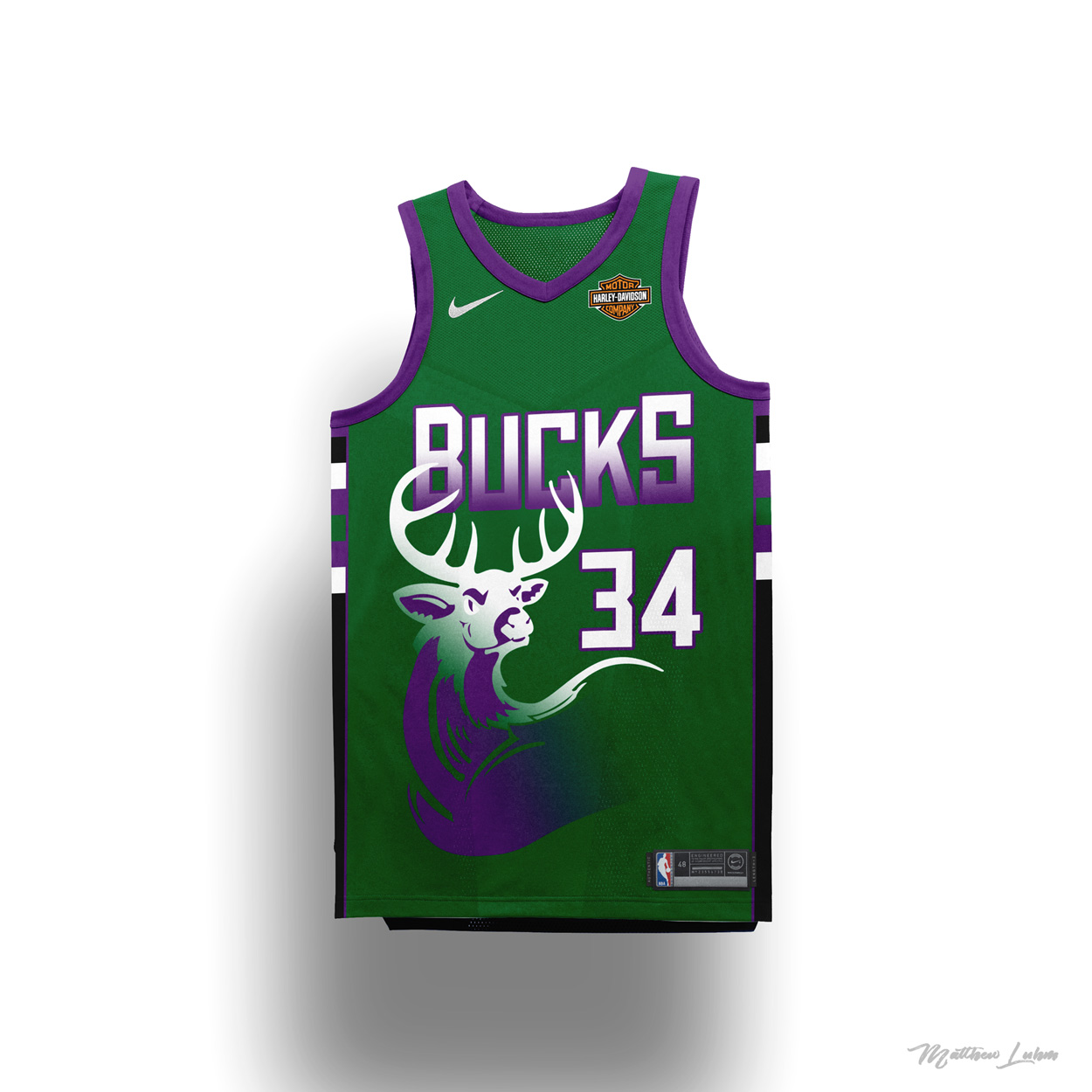 Bucks Alternate City Edition Jersey Concept Mixed with the old and a