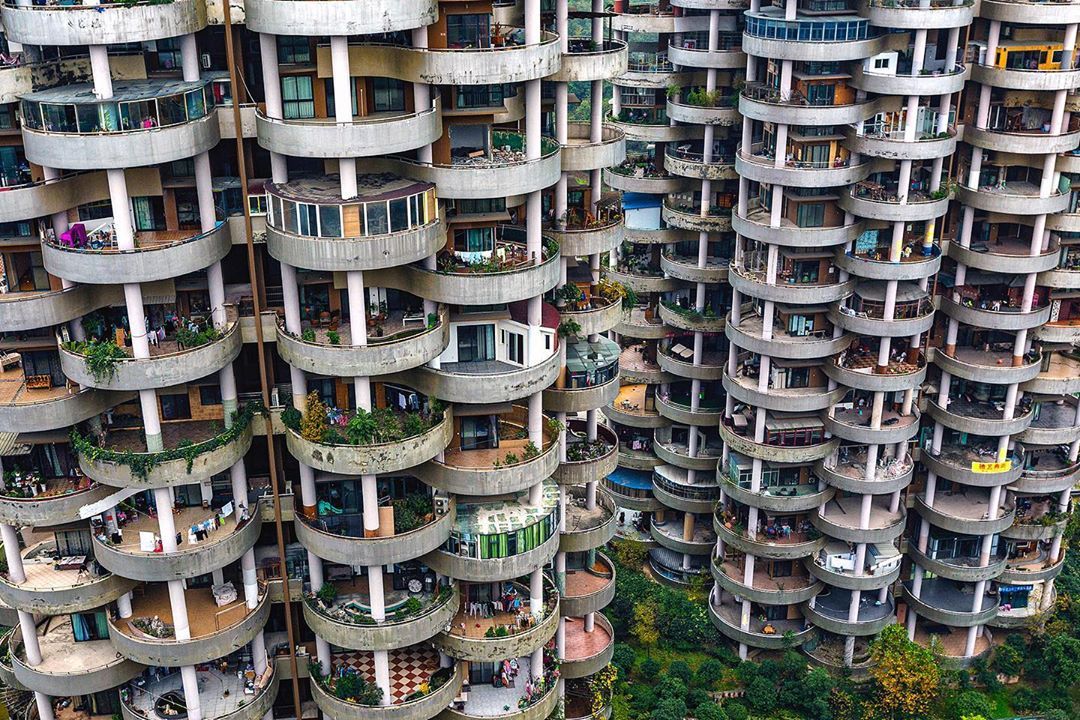 This mesmerizing apartment building in Guyang, China has all unique