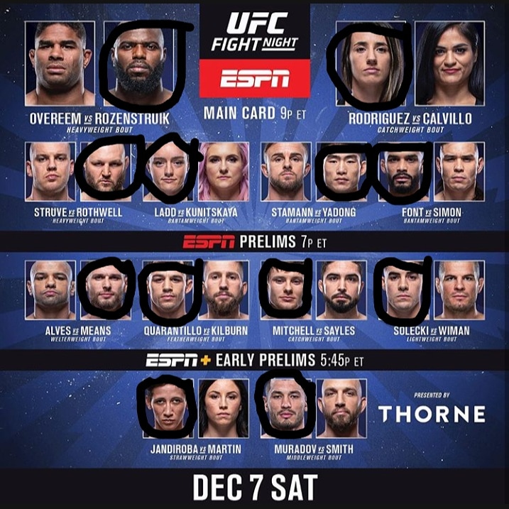 My picks for UFC Washington DC r/ufc