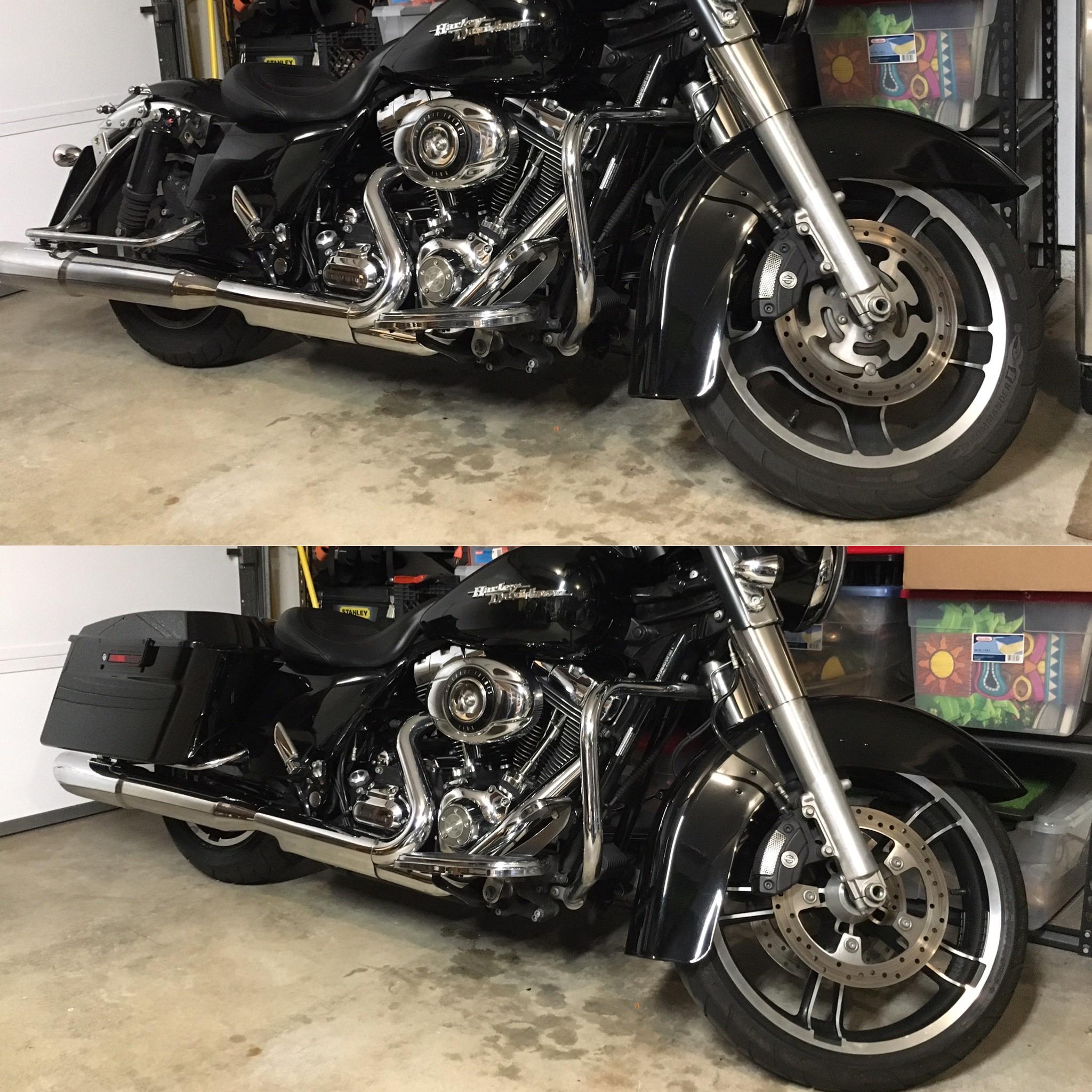 Enforcer wheel swap on 2010 street glide r/Harley