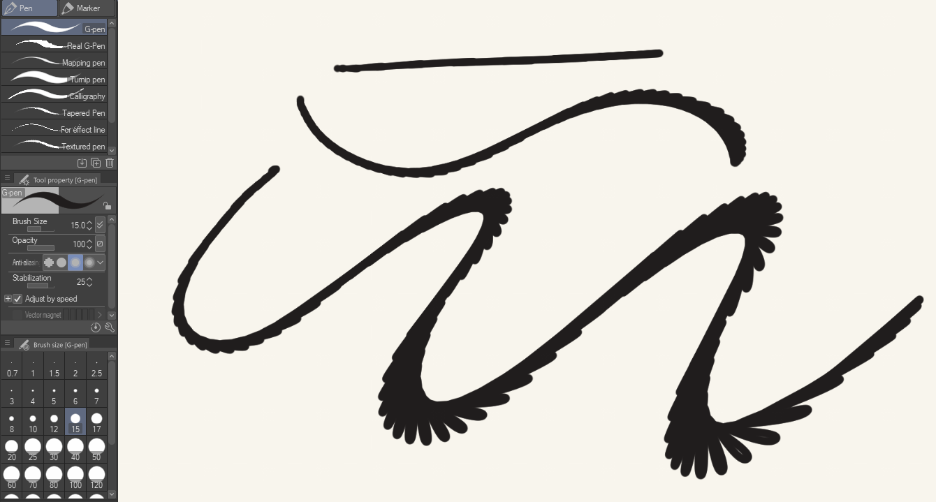 Standard GPen acting weird. Tablet drivers up to date AFAIK r/ClipStudio