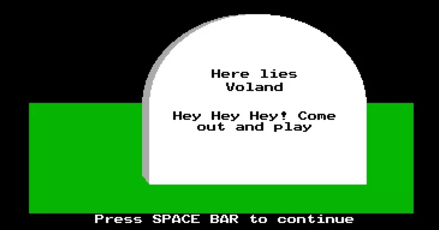 This gravestone in the Oregon Trail r/creepygaming