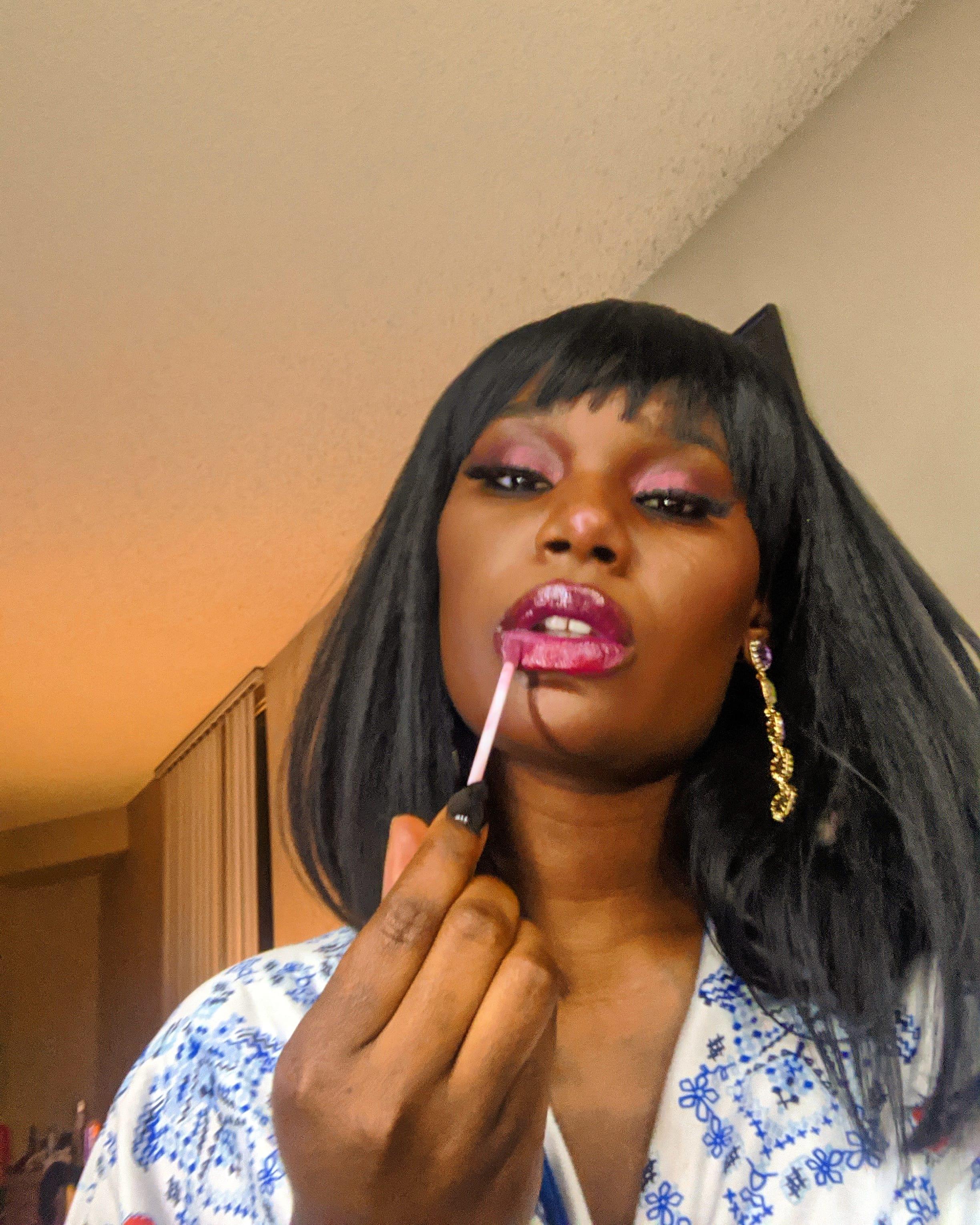 A full face using beauty supply makeup. Cheap makeup doesn't always