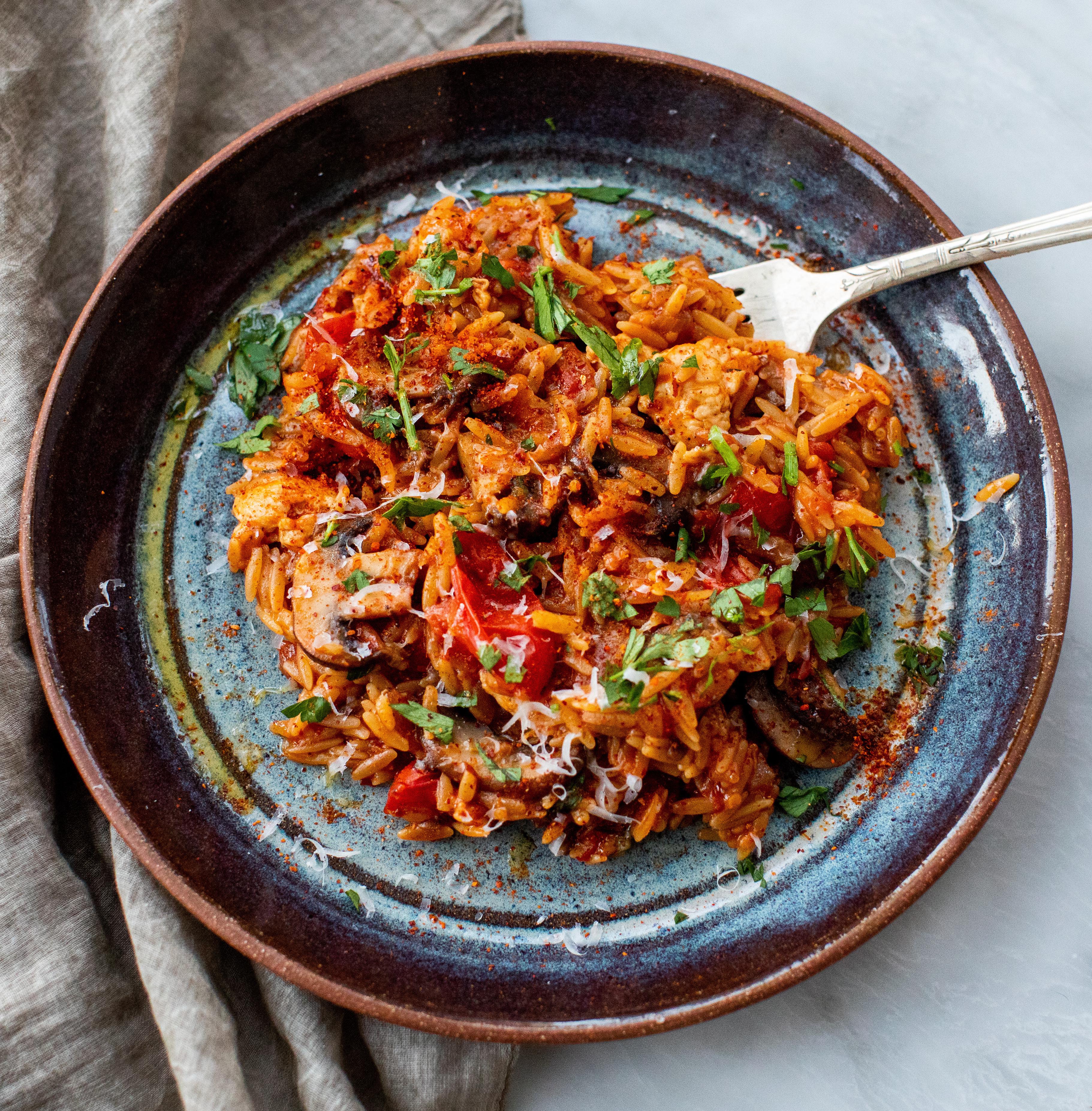 Easy Chicken and Mushroom Orzo r/recipes