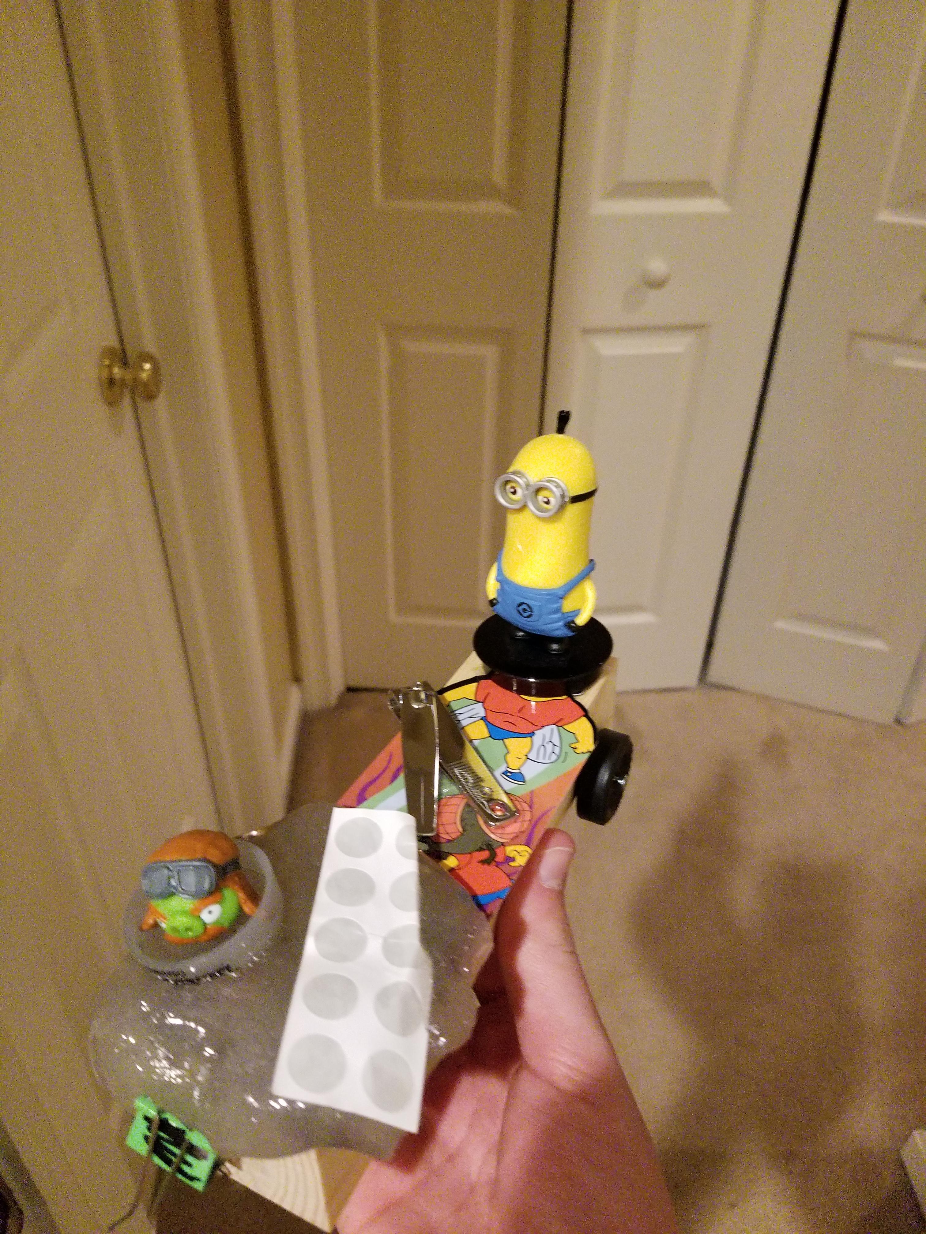 My sons first entry into the pinewood derby r/funny