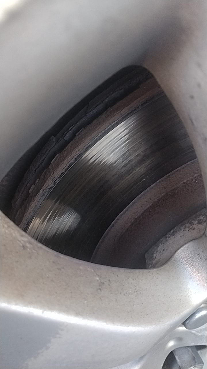 Should the tops of my rotors look like this? Fuckers grind like they're