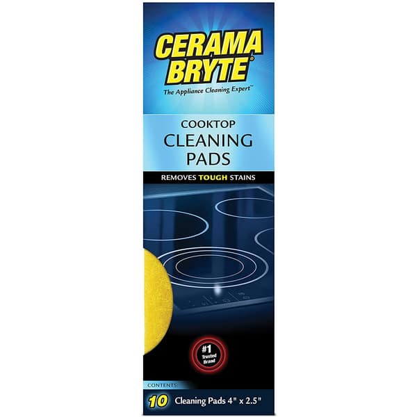 Cerama Bryte GlassCeramic Cooktop Cleaning Pads for Stubborn Stains
