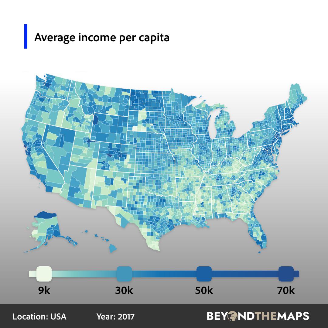 Average per capita in the US, 2017 r/MapPorn