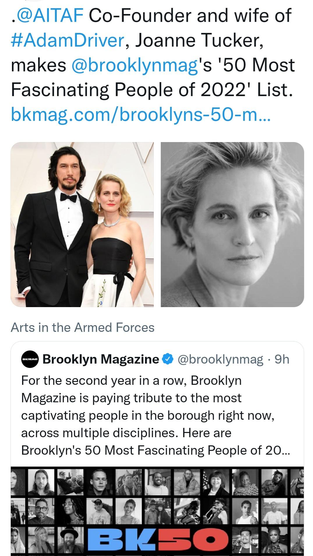 Joanne Tucker Brooklynmag's '50 Most Fascinating People of 2022. r