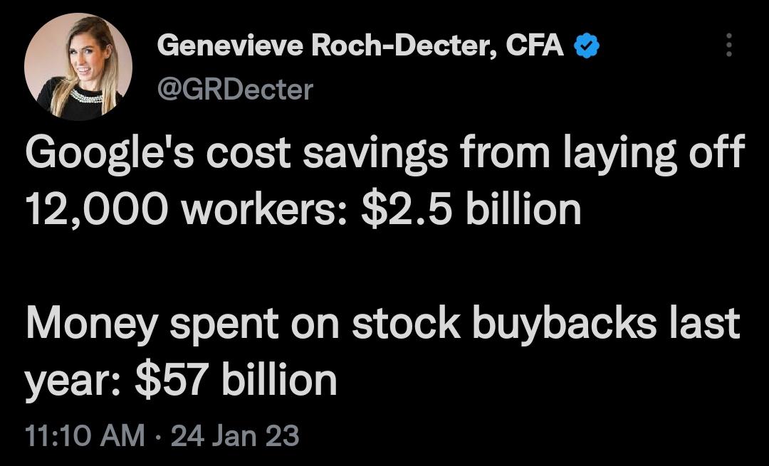 why are stock buybacks legal r/WhitePeopleTwitter