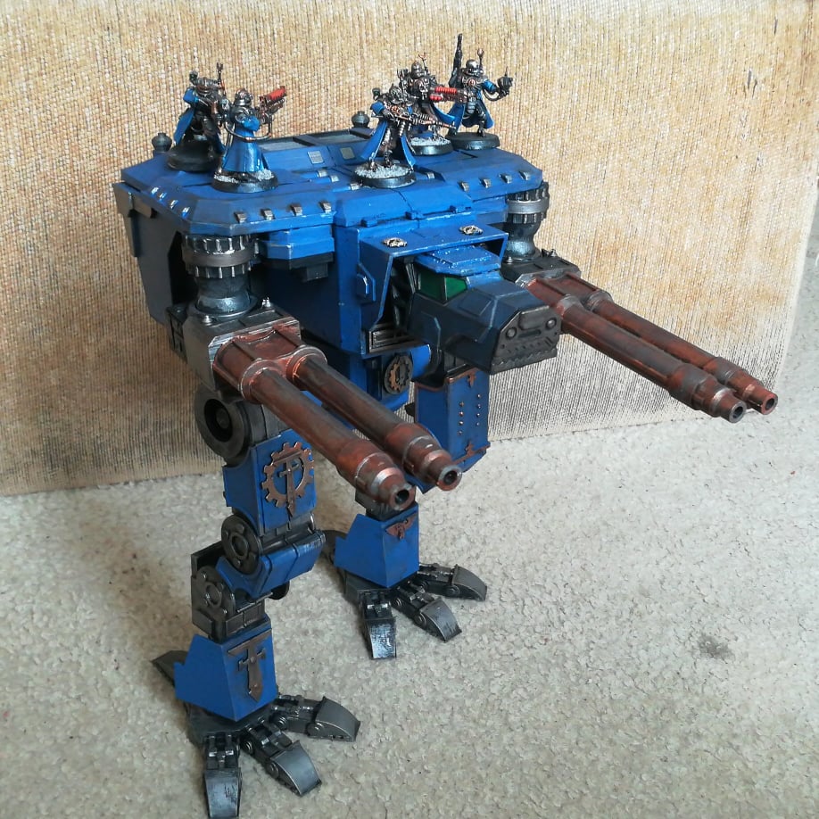 3d printed Warhound titan, warhammer 40k. r/3Dprinting