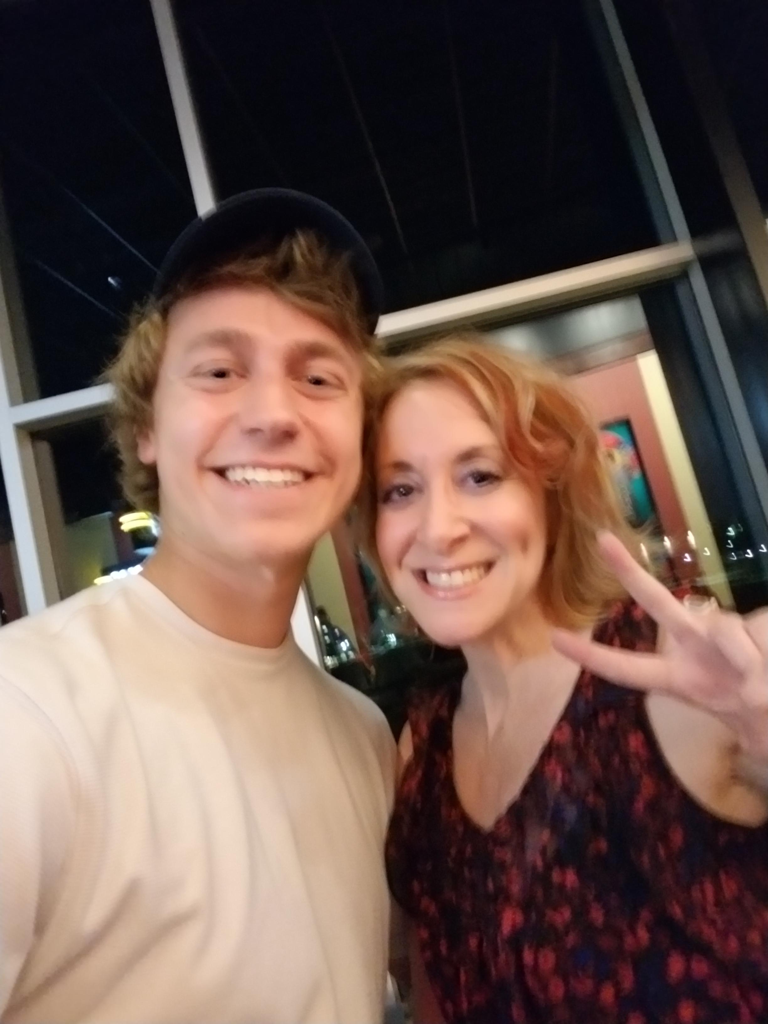 Jessica Calvello (american voice actor for Hange Zoe) was at an